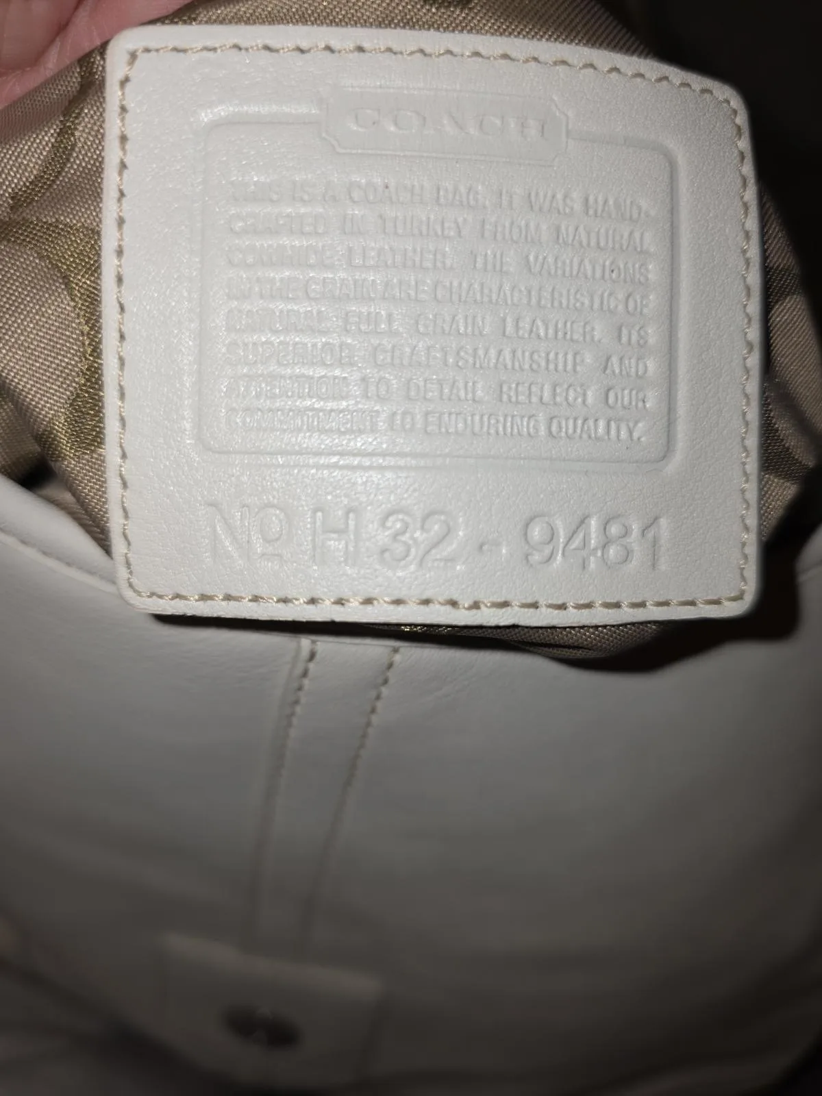 Vintage Y2K Coach Soho White Leather Flap Crossbody Bag – photo 8
