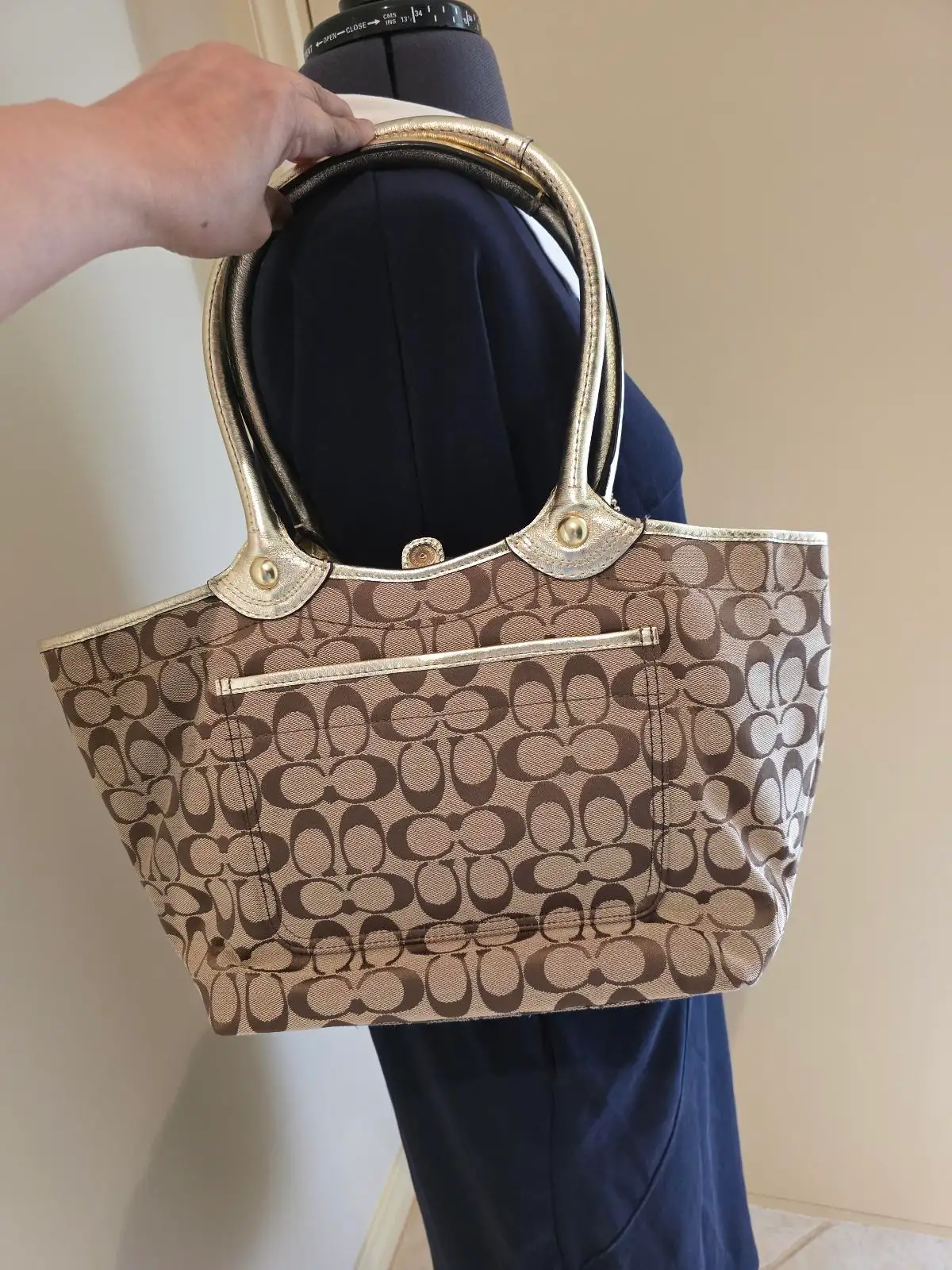 Vintage Coach Bleecker Floral Signature Appliqué Tote Bag – photo 2