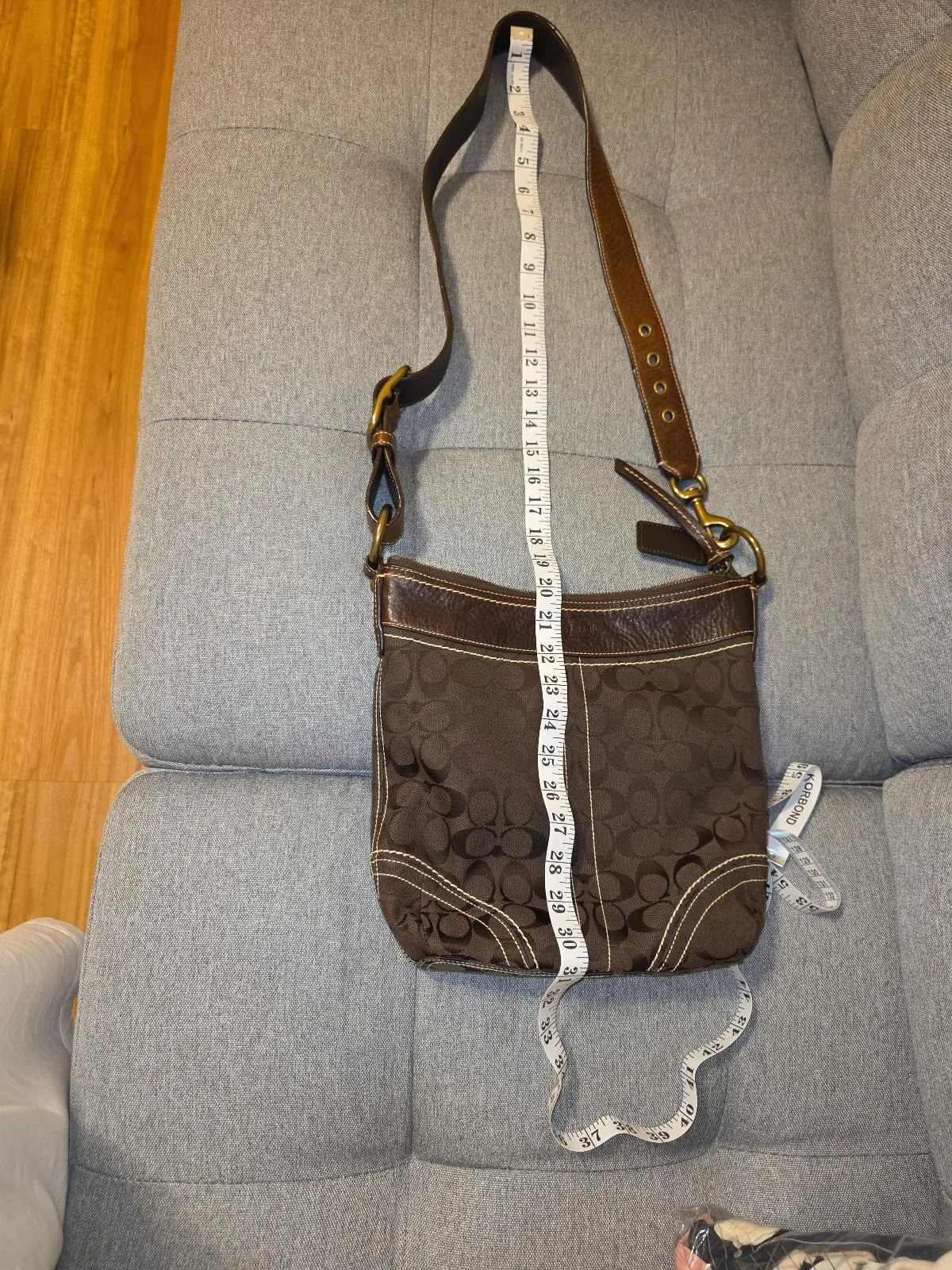 Vintage Coach Signature Legacy Convertible Bucket Duffel Crossbody – photo 12