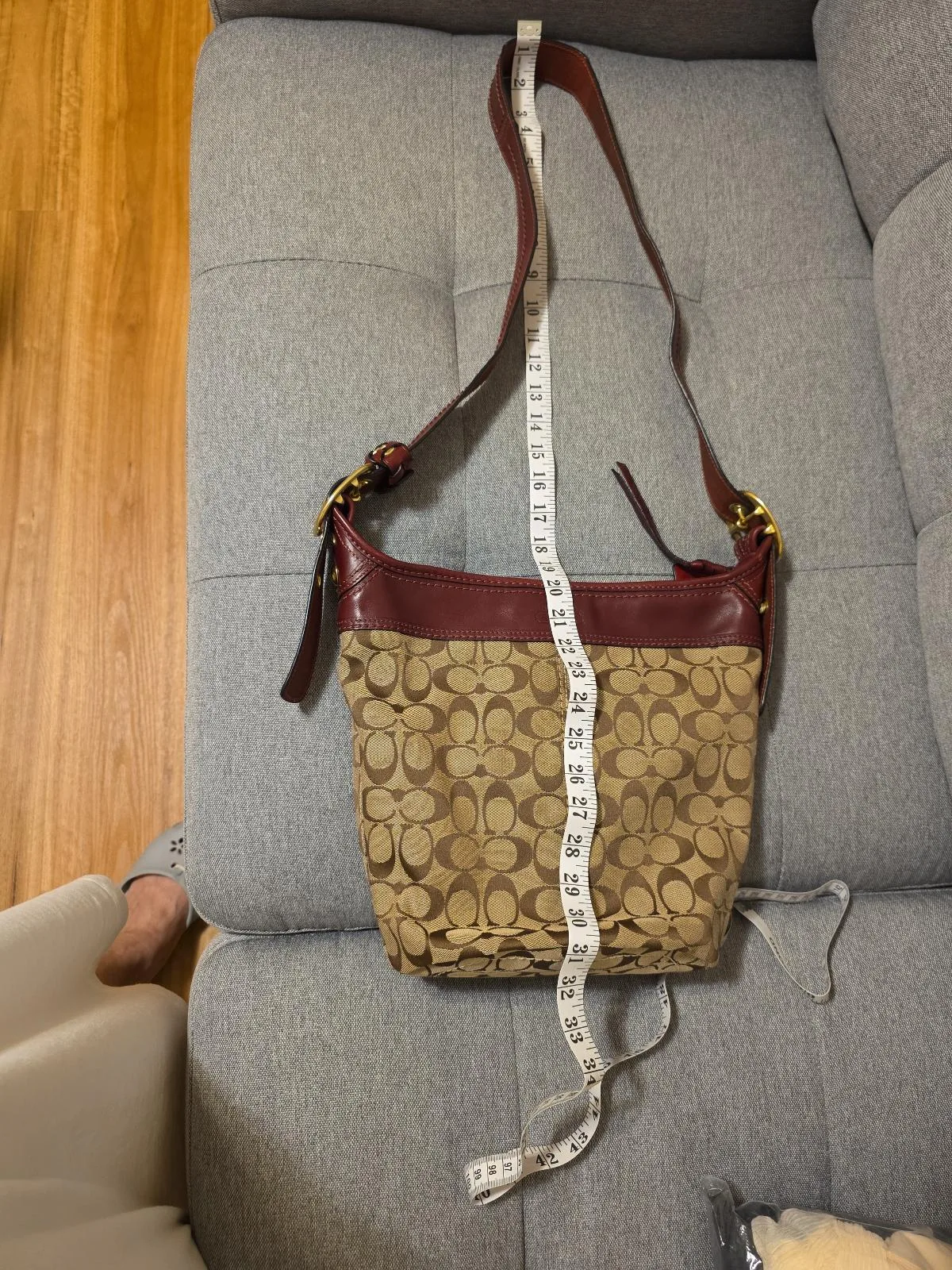 Vintage 2007 Coach Bleecker Signature Bucket/Duffle Bag – photo 11