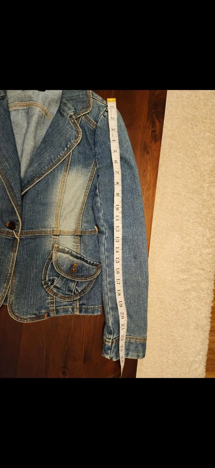 Vintage Y2K OLIVE des OLIVE Denim Fitted Blazer Jacket – photo 11