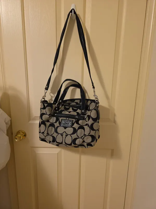 Vintage Coach Poppy Daisy Signature Satchel/Tote