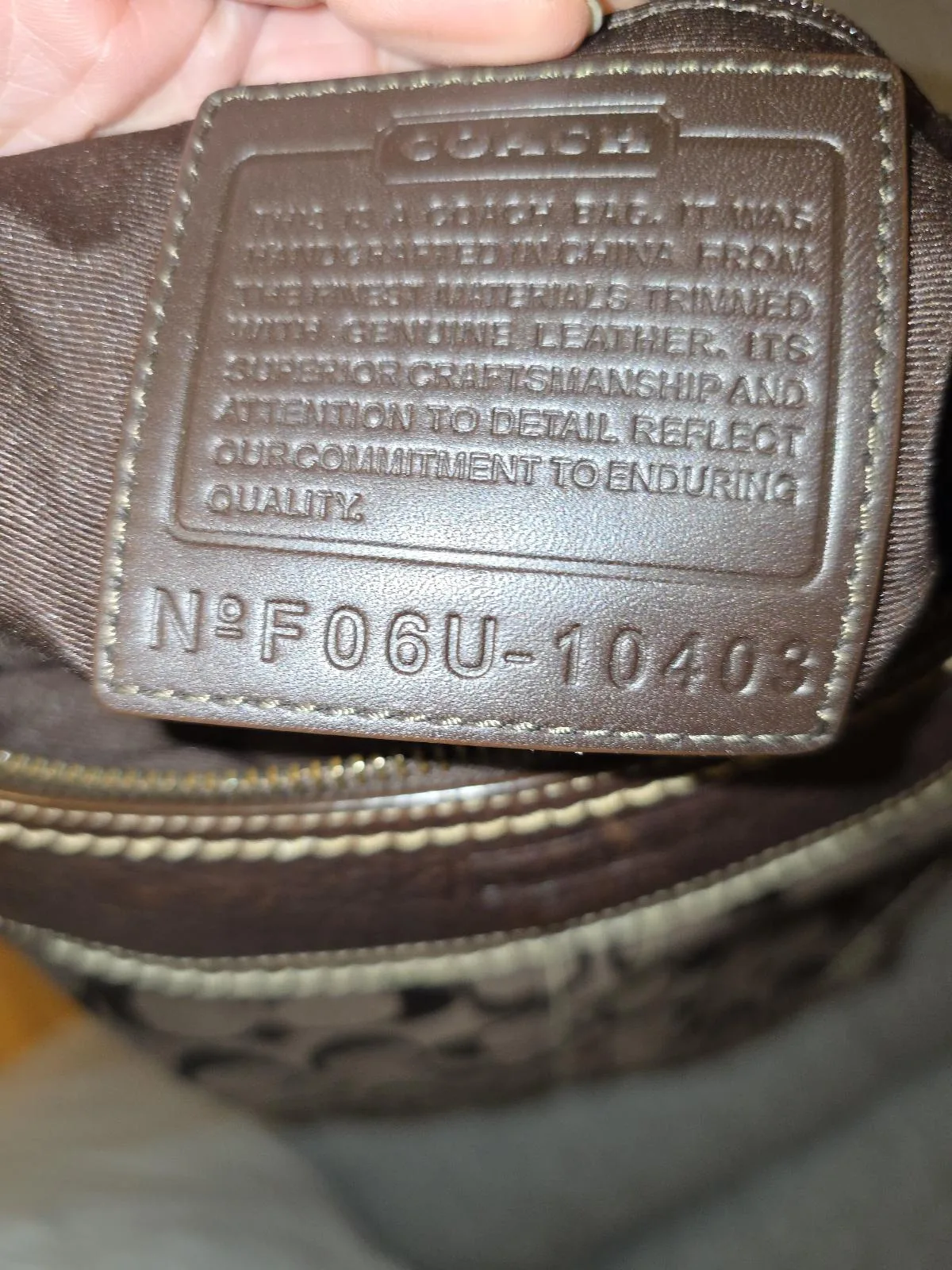 Vintage Coach Signature Legacy Convertible Bucket Duffel Crossbody – photo 8