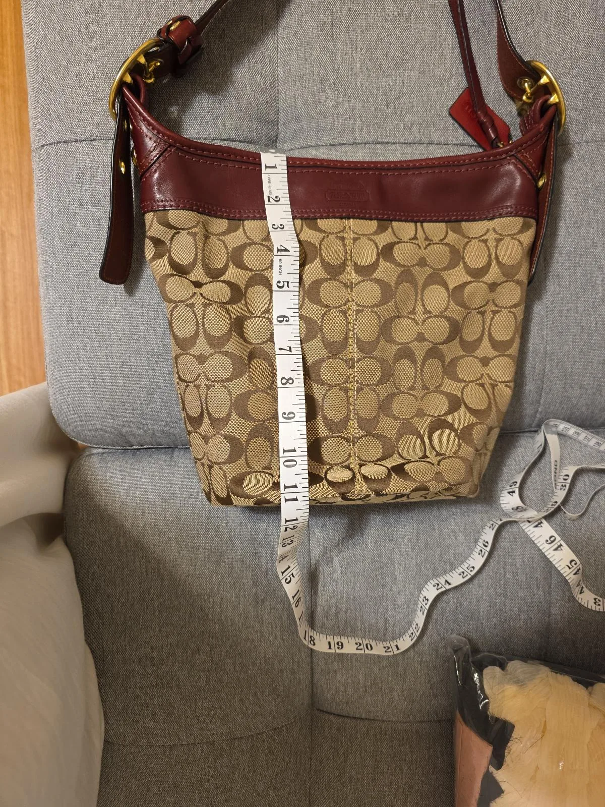 Vintage 2007 Coach Bleecker Signature Bucket/Duffle Bag – photo 9