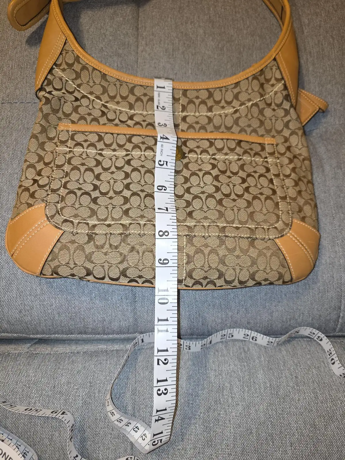 Vintage Coach Signature Canvas Hobo Shoulder Bag – photo 9