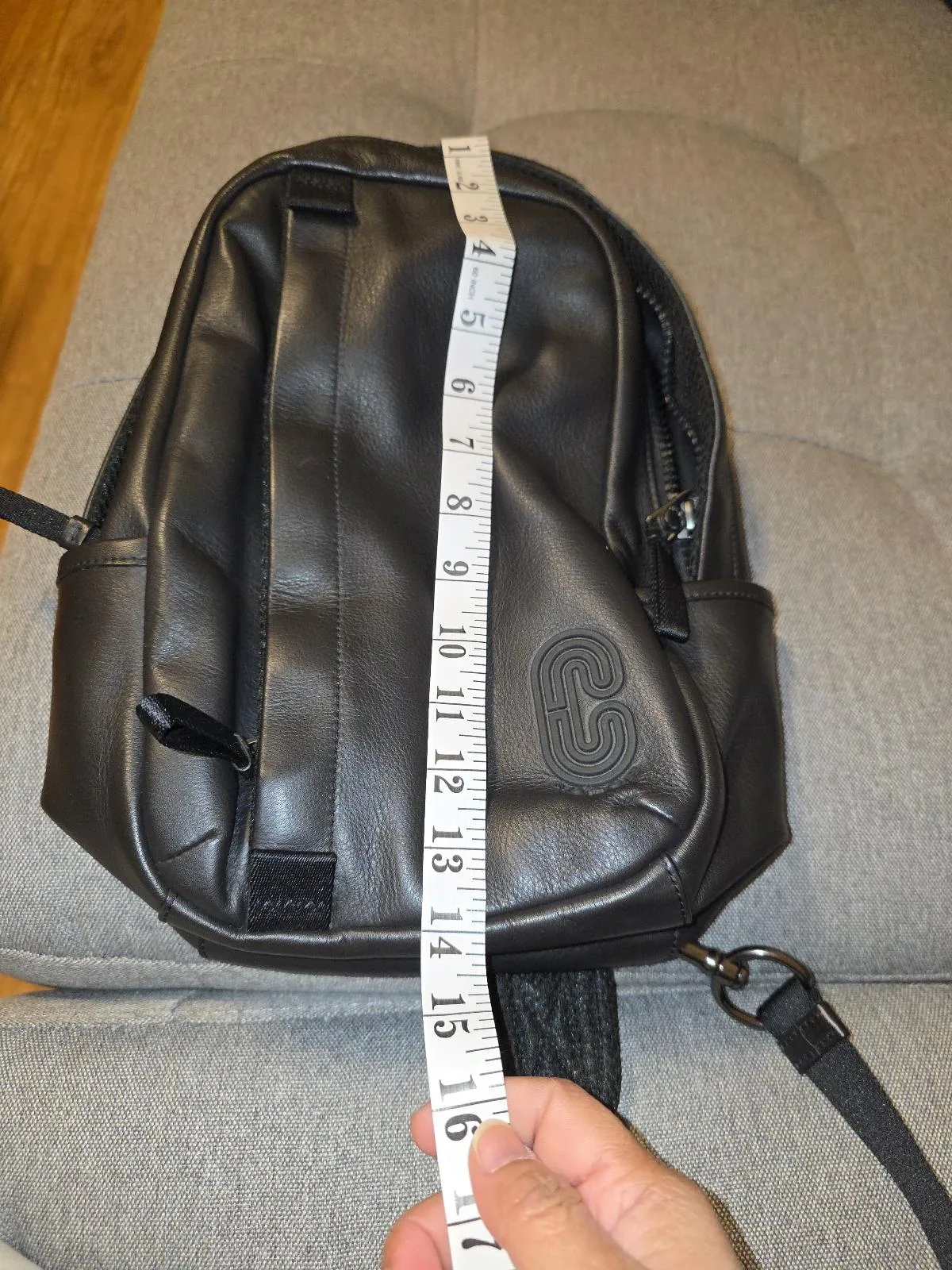 Coach Edge Pack Smooth Leather Sling Bag – photo 11