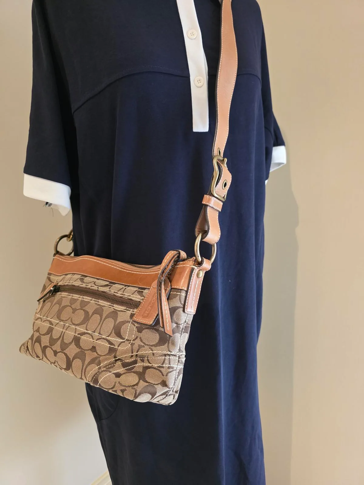 Vintage Coach Signature Sufflette Shoulder Bag – photo 3