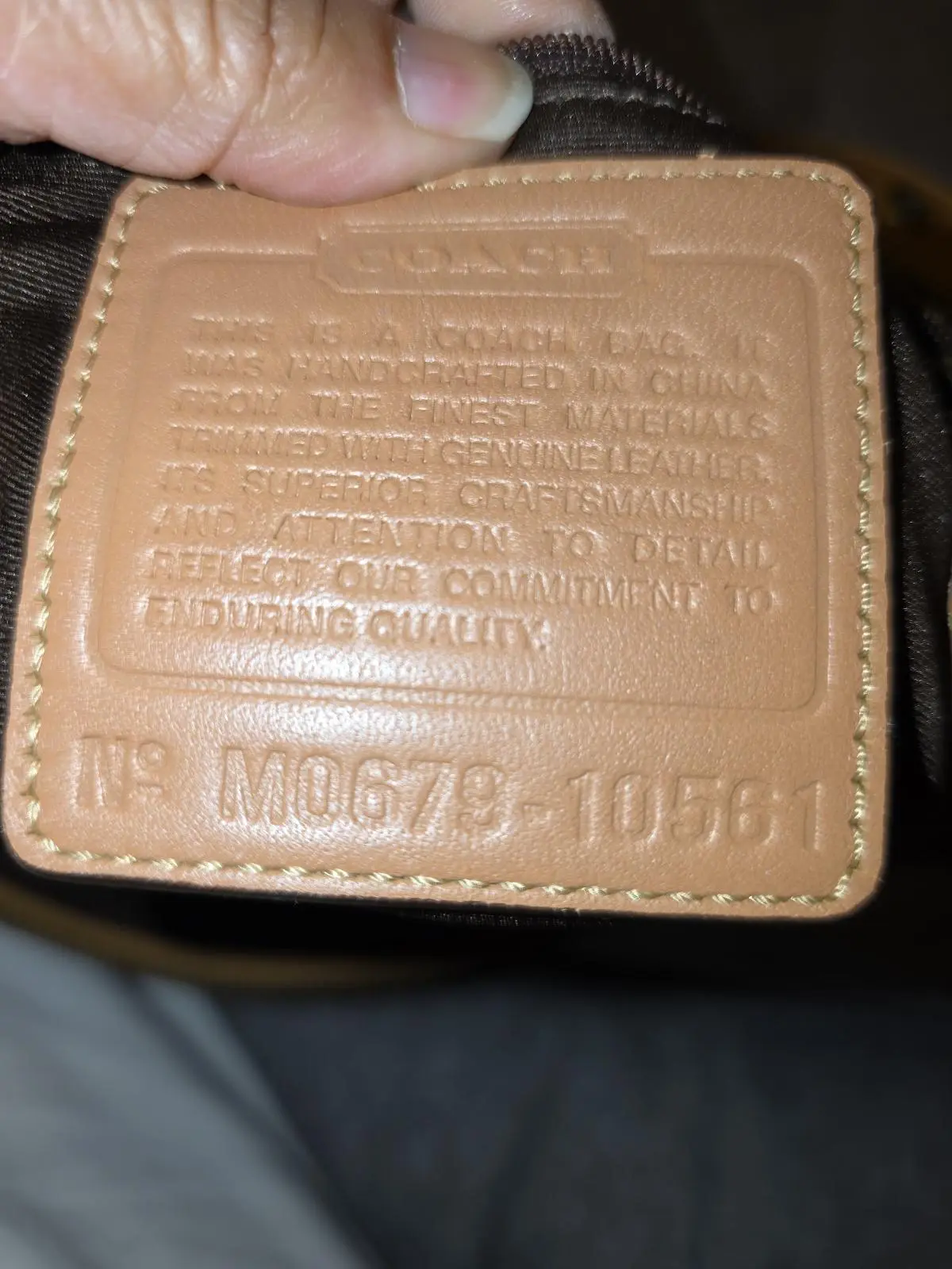 Vintage Coach Signature Sufflette Shoulder Bag – photo 7