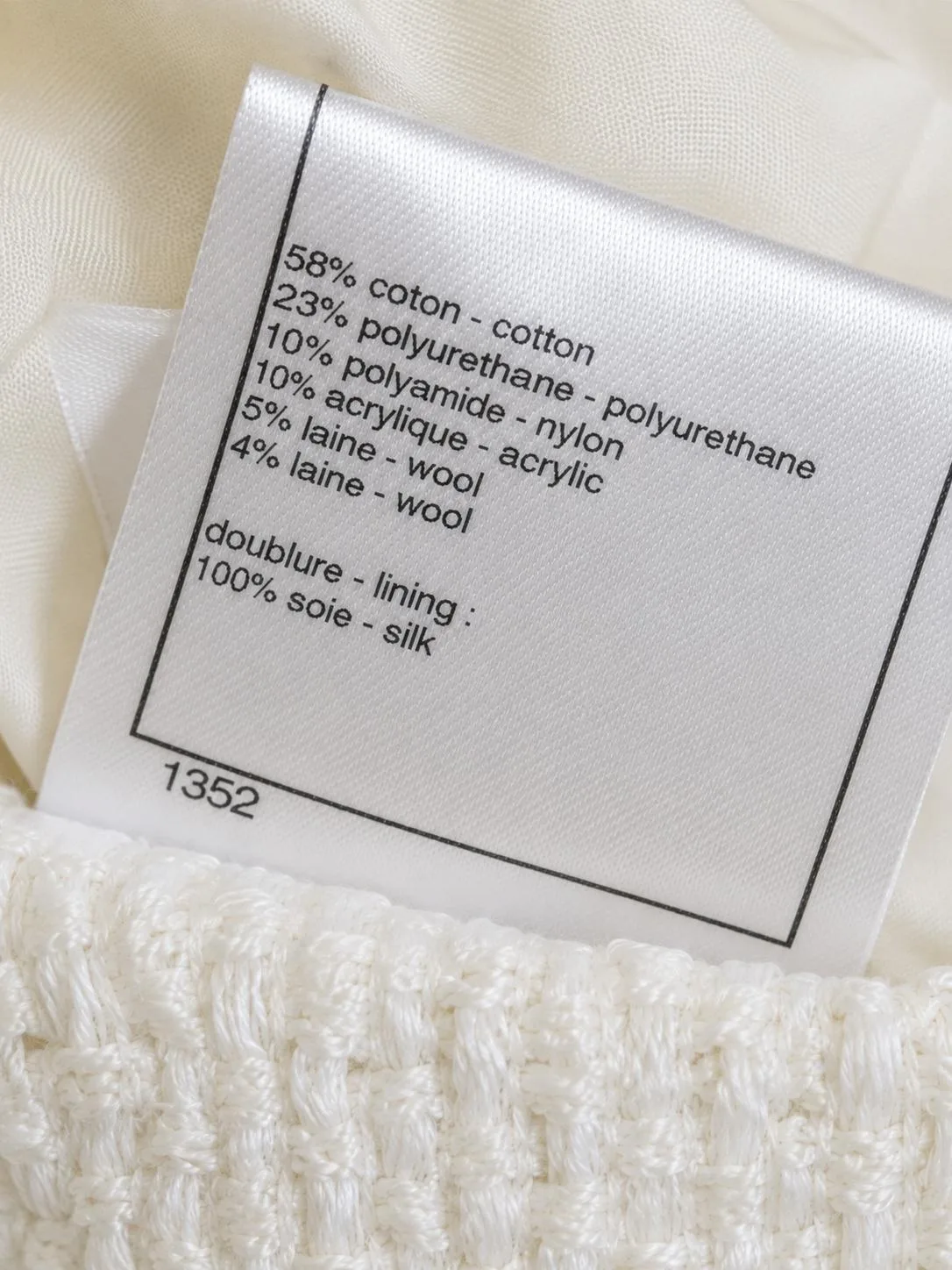 CHANEL 2012 Spring Runway White Tweed Geometric Dress FR 38 Made in France — photo 5