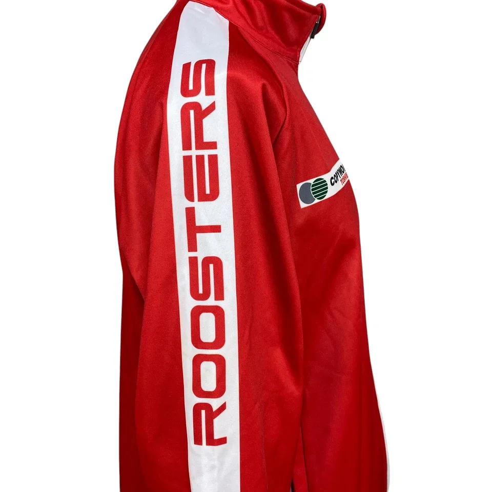 North Adelaide Football Club Track Jacket M Red SANFL Roosters Nelson Teamwear — photo 5