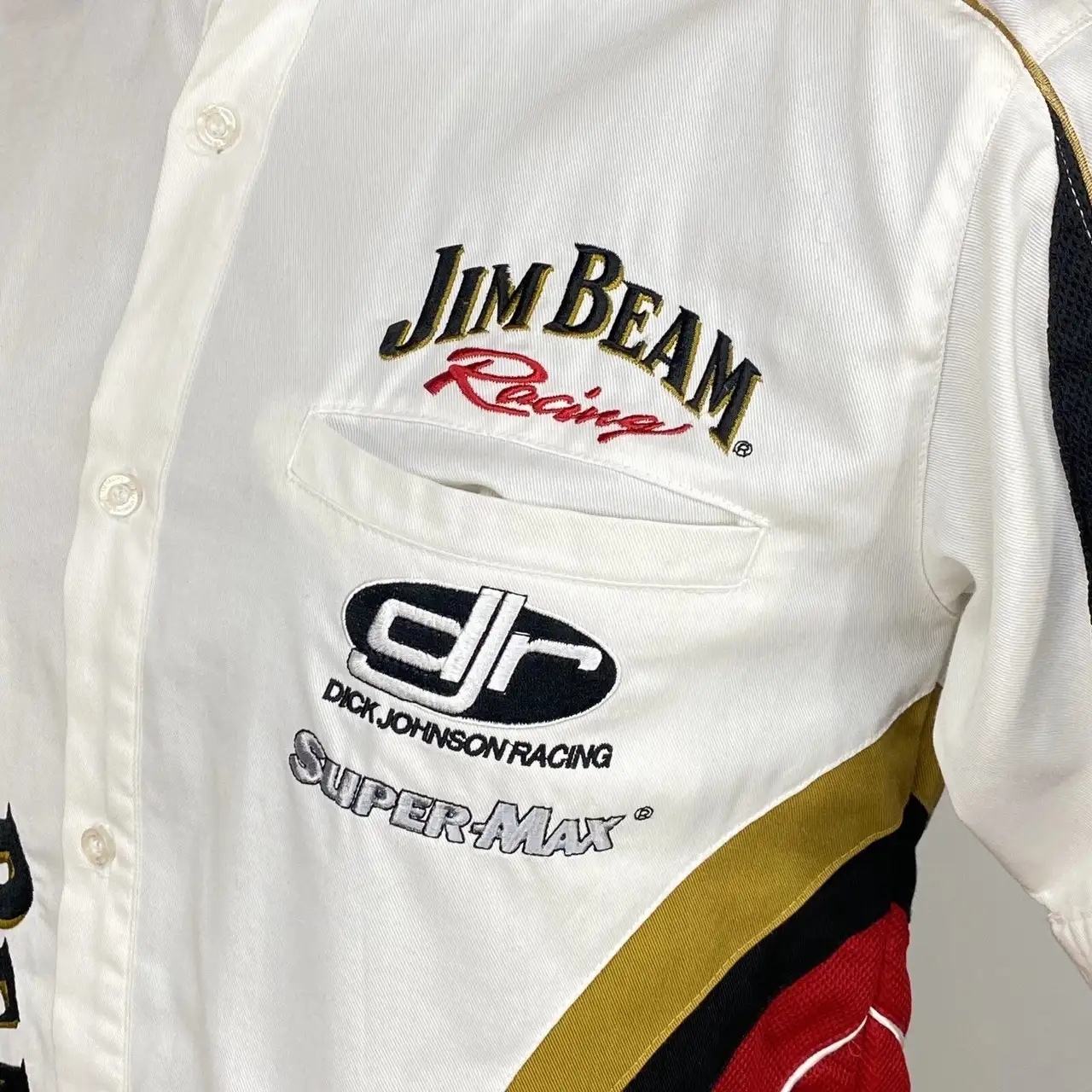 DJR Shell Jim Beam Racing Shirt Dick Johnson White Size XS – photo 10