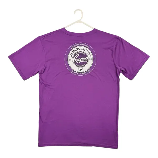 Coopers Brewery XPA T Shirt Mens XL Purple Short Sleeve Extra Pale Ale Tee
