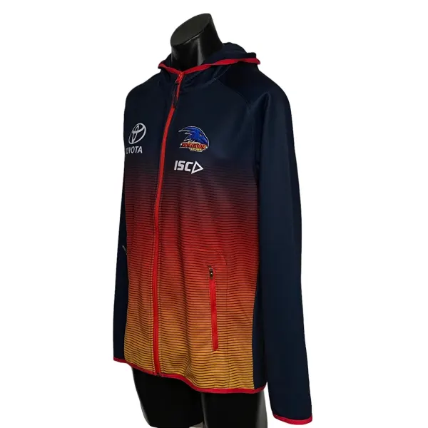 Adelaide Crows AFL ISC On Field Mens Full Zip Hoodie Size M Navy Red Toyota