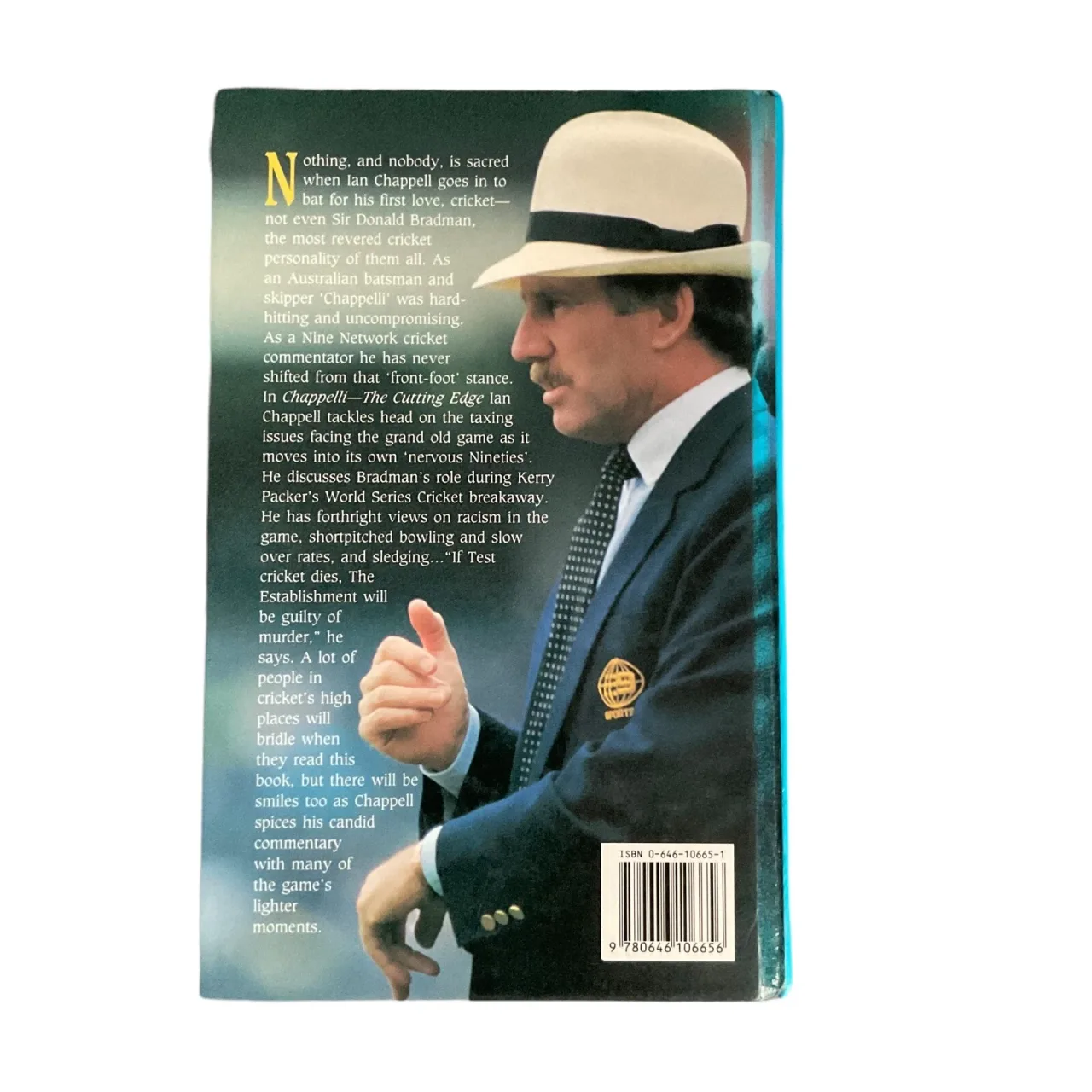 Chappelli The Cutting Edge Ian Chappell HC Book Vintage Aussie Cricket — photo 2
