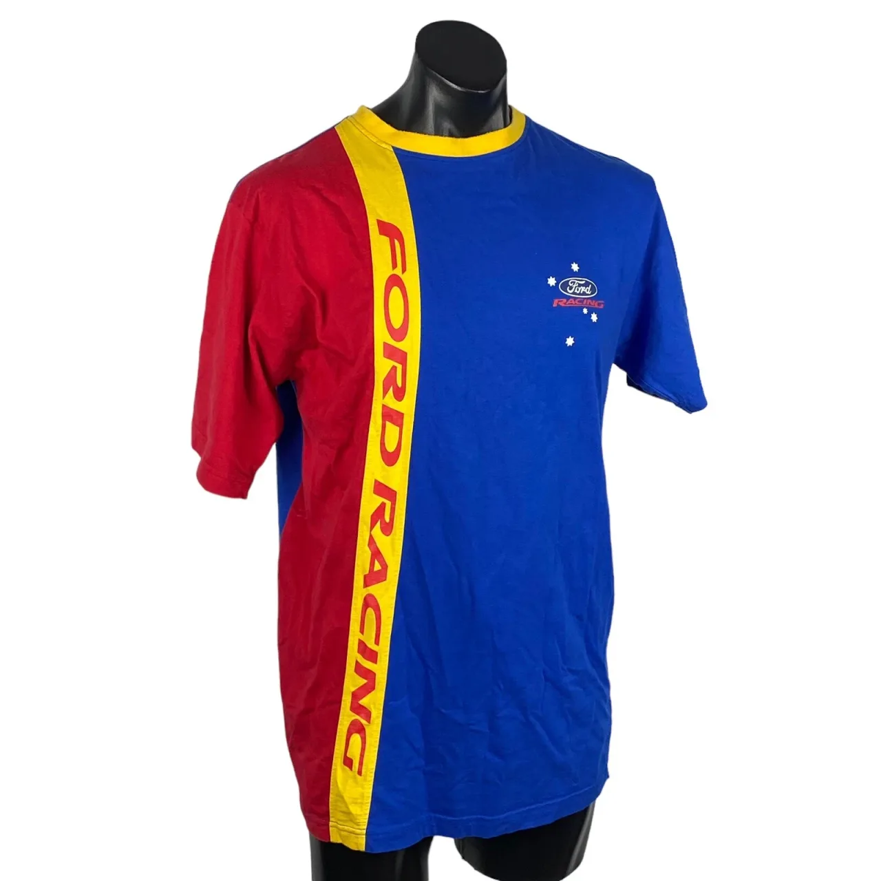 VTG Ford Racing T Shirt Mens Large L Blue Red Yellow Southern Cross V8 Supercars — photo 6