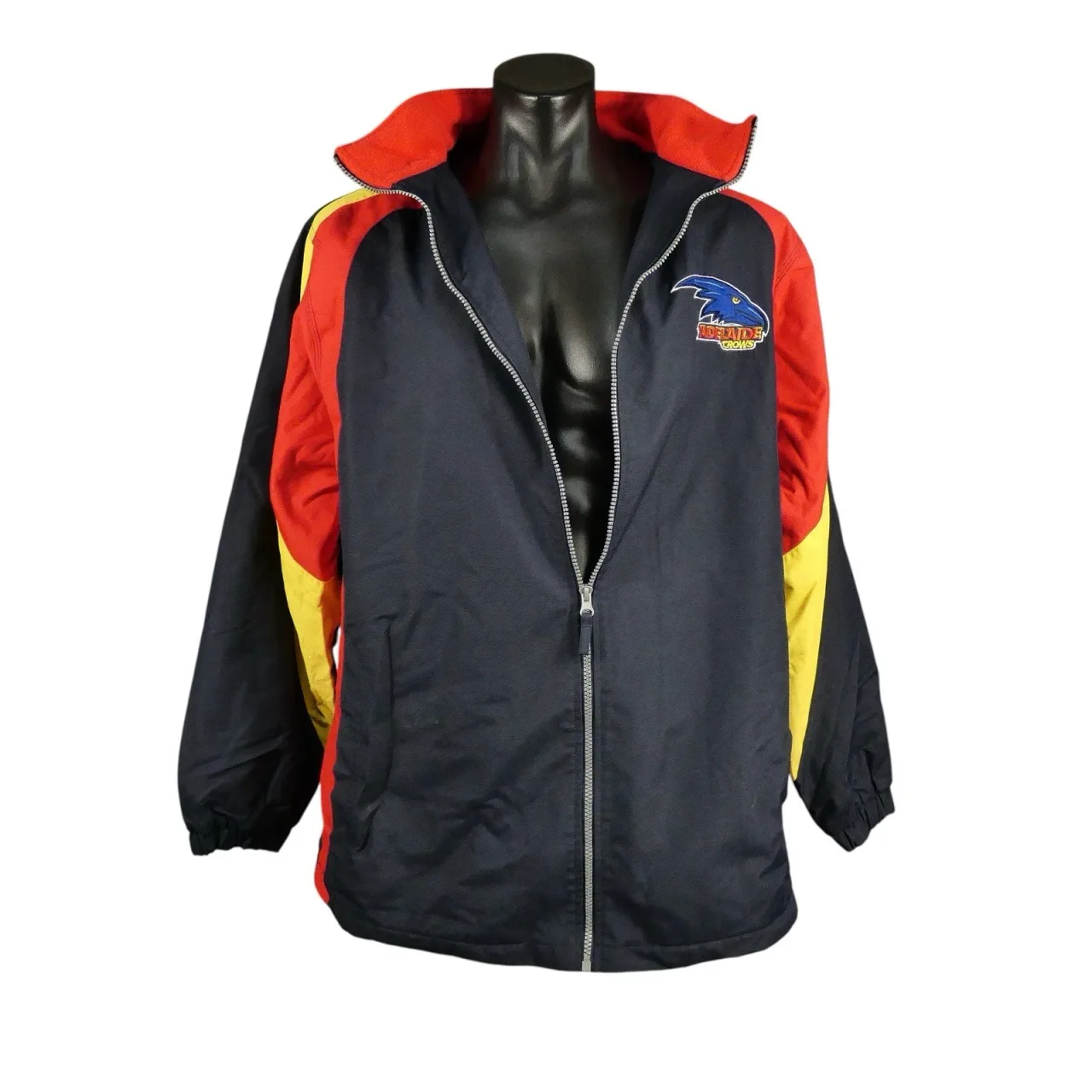 Vintage Official AFL Adelaide Crows Full Zip Jacket Medium Oversized Retro 90s — photo 4