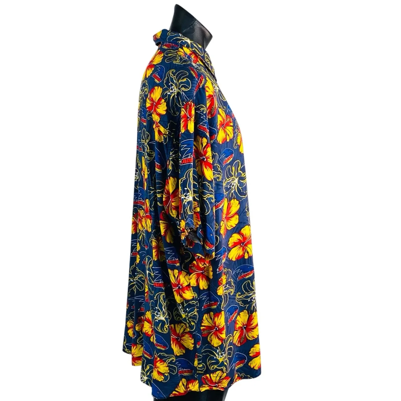 Adelaide Crows AFL Hawaiian Shirt Size 4XL Mens Floral Hawaiian Button Front — photo 4