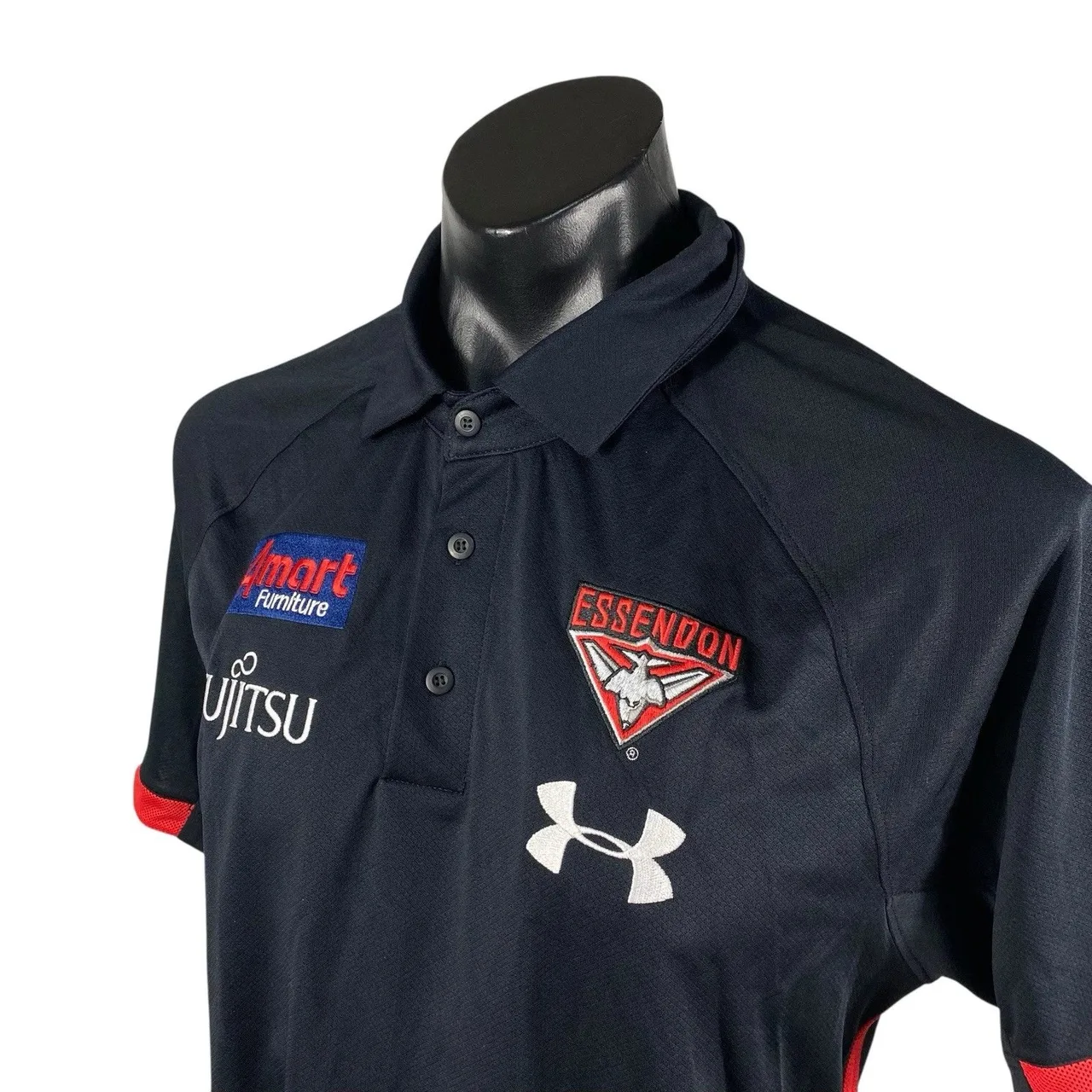 Essendon Bombers Under Armour AFL Polo Shirt Large On Field Training — photo 2