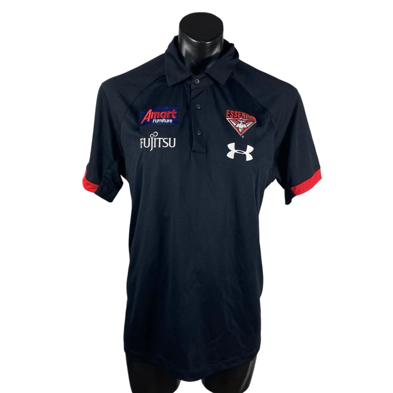 Essendon Bombers Under Armour AFL Polo Shirt Large On Field Training — photo 9