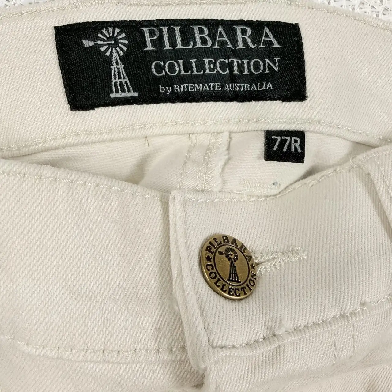 Pilbara Collection Stretch Denim Jean Men’s 77R Bone Australian Rural NWT – photo 4