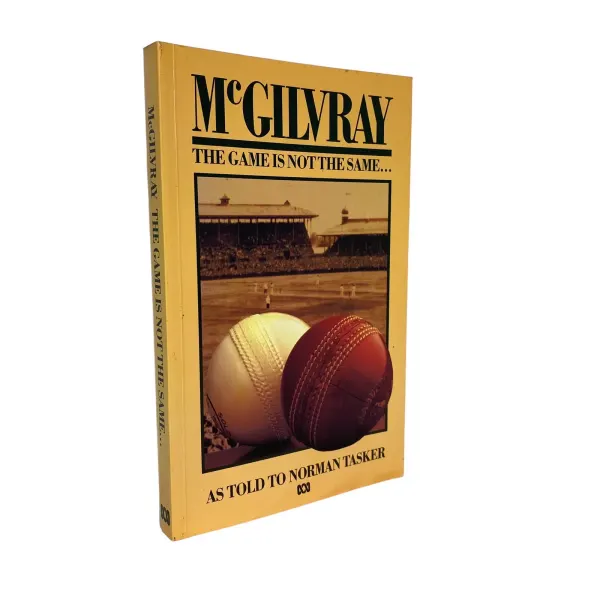VTG 80s McGilvray The Game Is Not The Same Paperback Book ABC Radio Cricket 1986