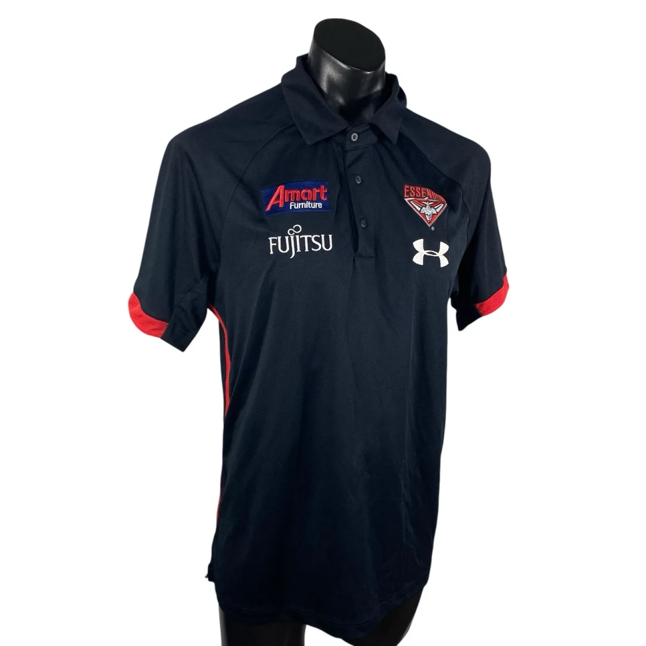Essendon Bombers Under Armour AFL Polo Shirt Large On Field Training — photo 7