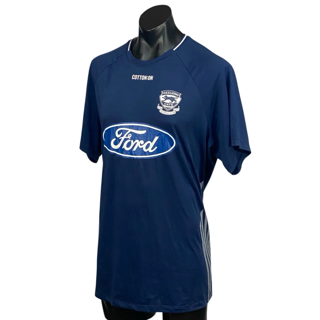 Geelong Cats T-Shirt Mens 3XL Navy Blue Cotton On Official AFL Training Tee — photo 4