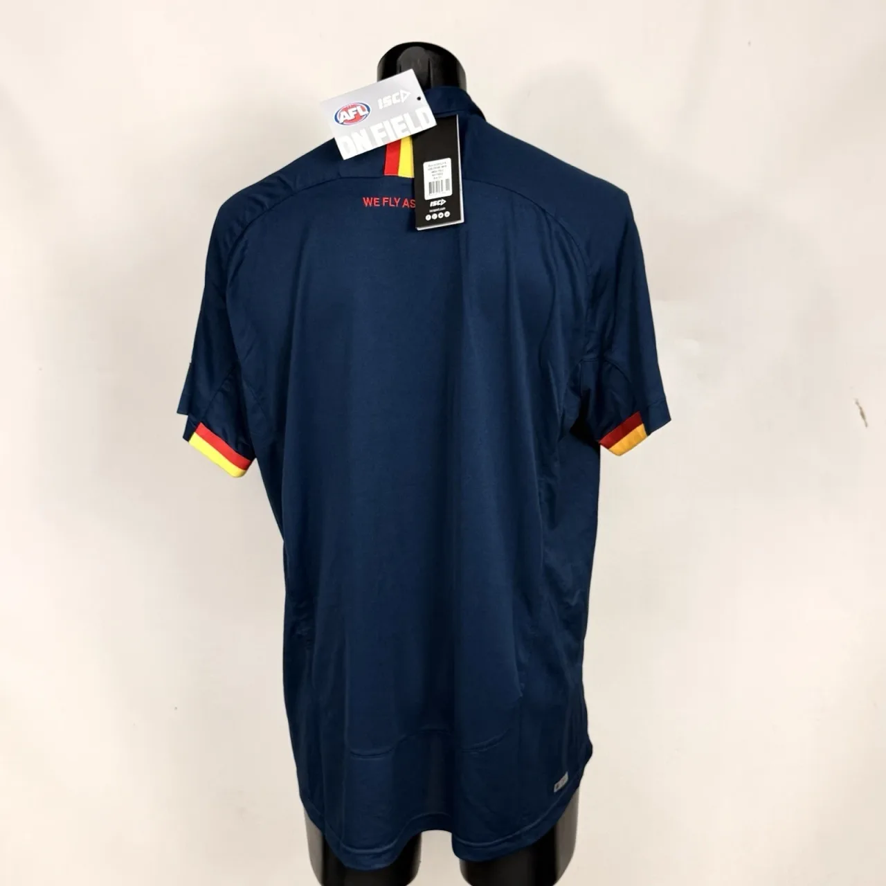 Adelaide Crows AFL Mens Polo Shirt 2XL XXL ISC Media On Field Toyota NWT Navy — photo 2