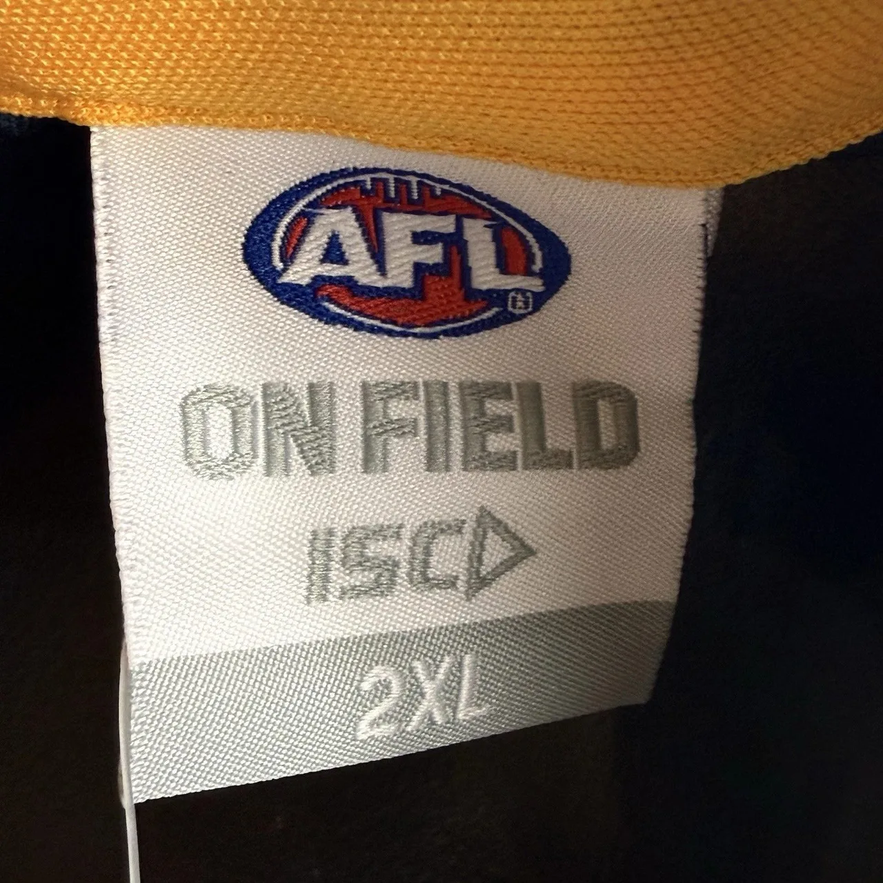 Adelaide Crows AFL Mens Polo Shirt 2XL XXL ISC Media On Field Toyota NWT Navy — photo 5