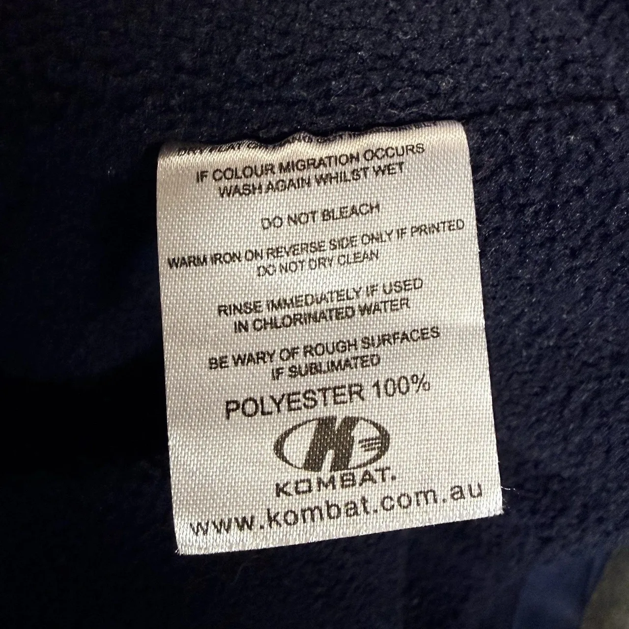 Victoria Big V State Of Origin AFL Hoodie Mens Size Medium Kombat Navy Blue Jump — photo 10