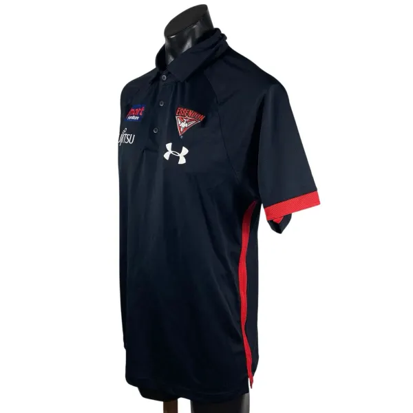 Essendon Bombers Under Armour AFL Polo Shirt Large On Field Training
