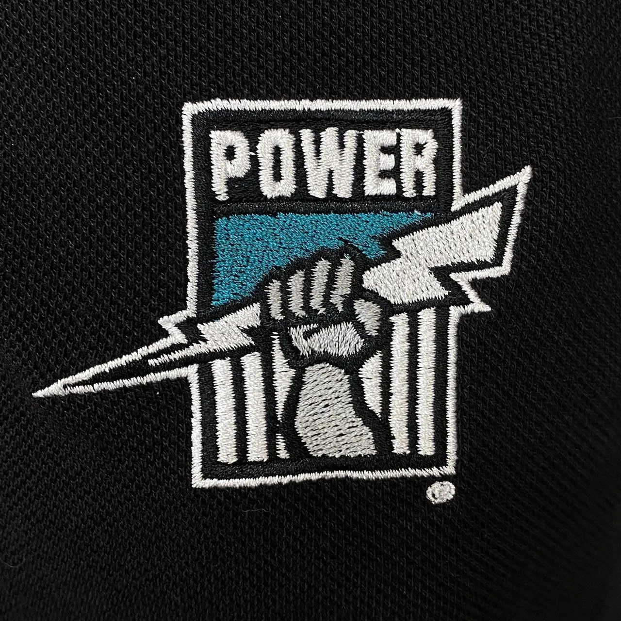 Port Adelaide Power 2007 AFL Grand Final Polo Shirt BNWT Mens Medium Black — photo 4