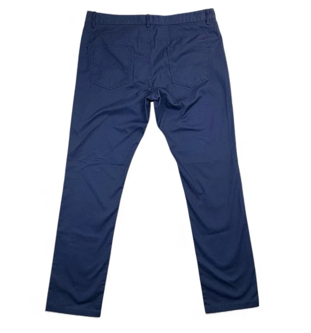 J. Hart & Bros. Chino Trousers Pants Men's 38 x 34 Navy Blue Regular Fit – photo 2