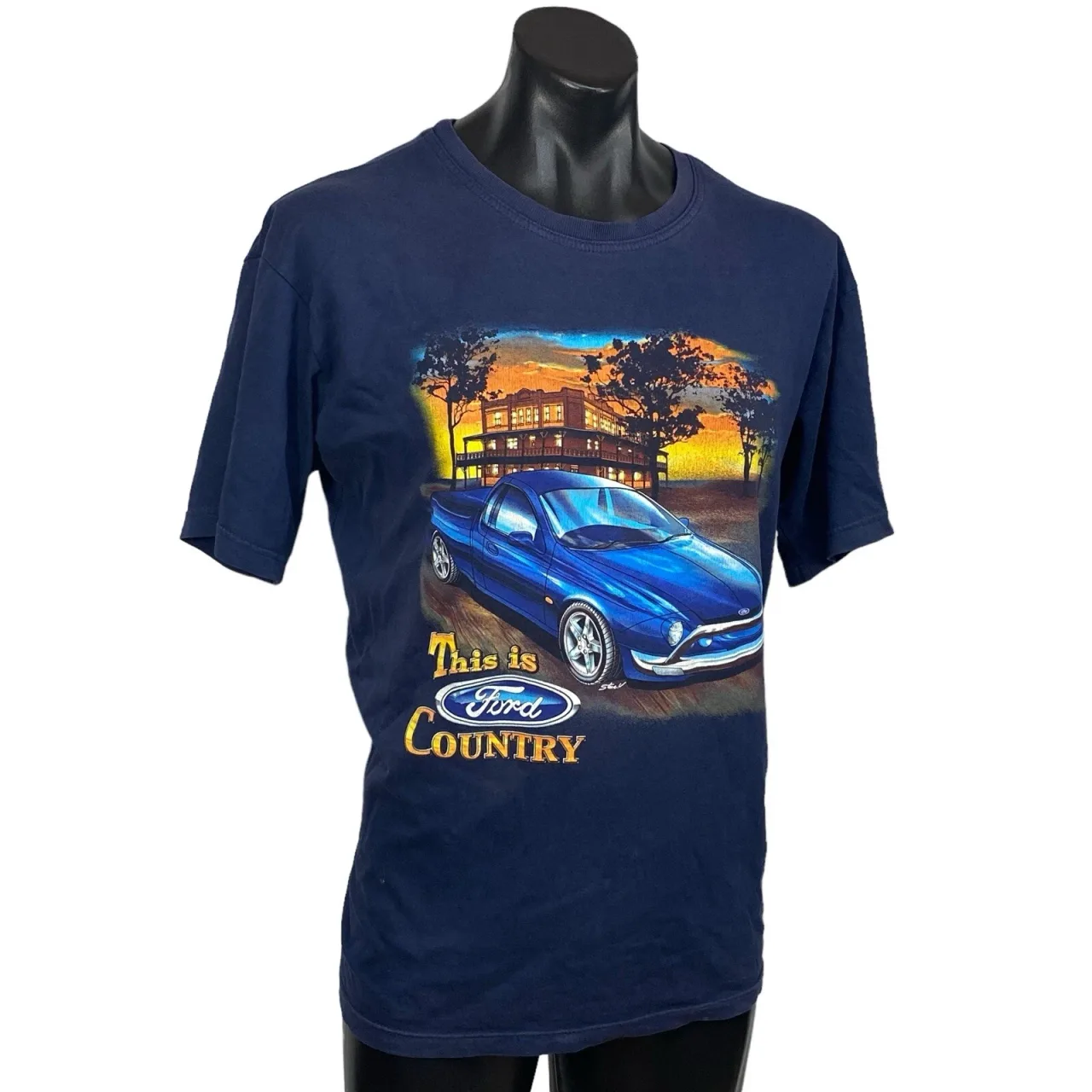 Vintage Ford Country Falcon Ute T Shirt Mens XL Navy Blue This is Ford Country — photo 6