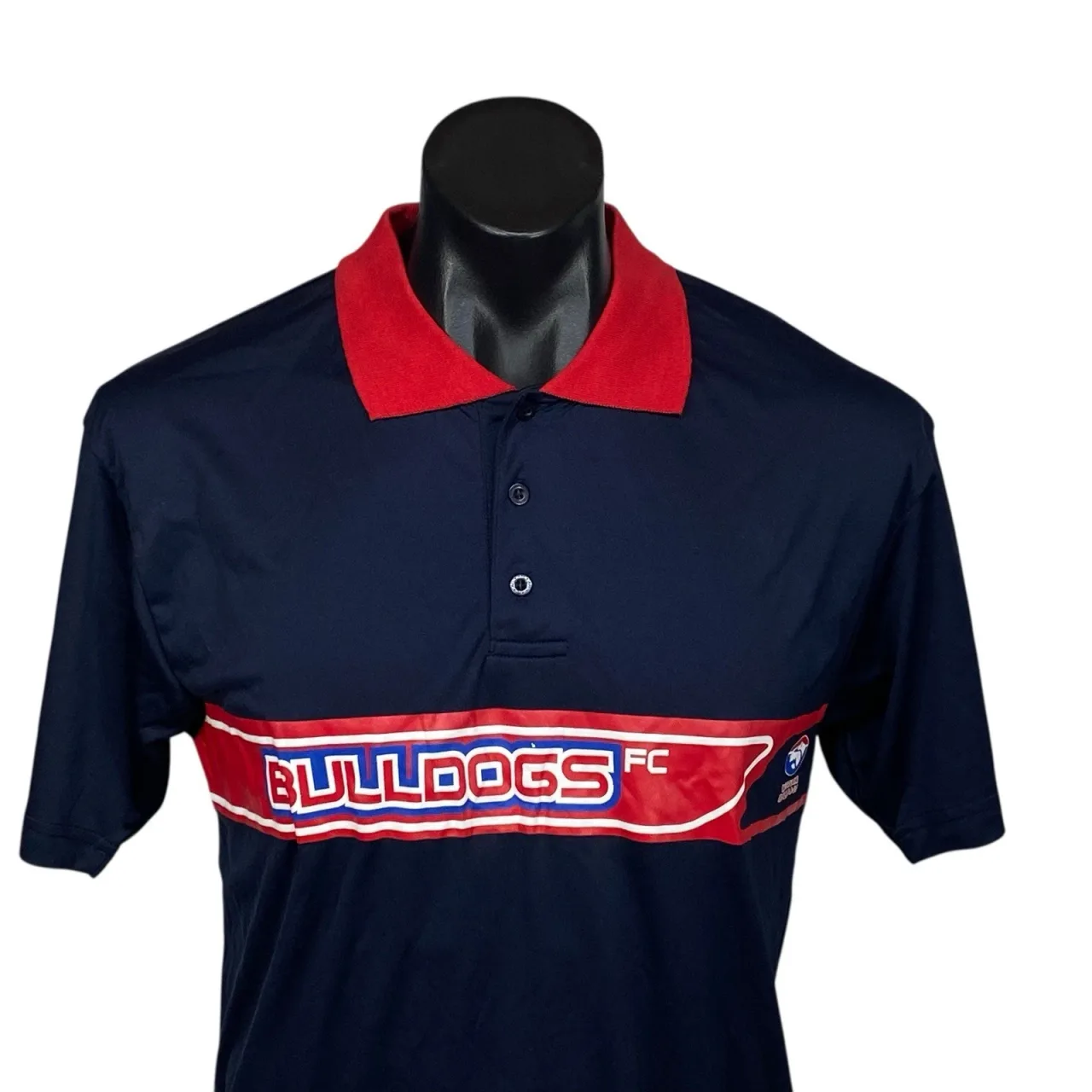 Western Bulldogs FC AFL Mens Size Small Polo Shirt Navy Blue Red Official Tag — photo 10