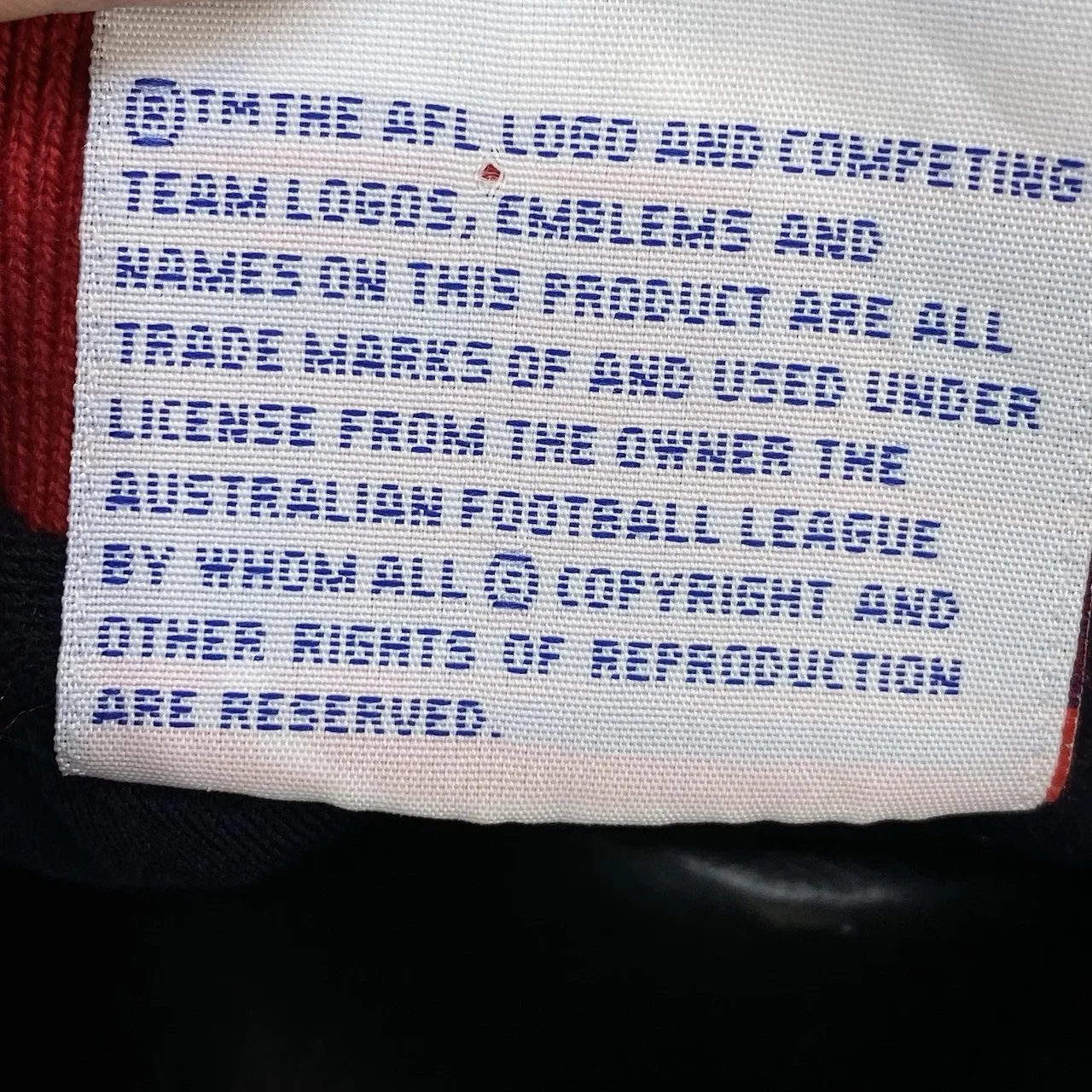 Western Bulldogs FC AFL Mens Size Small Polo Shirt Navy Blue Red Official Tag — photo 11