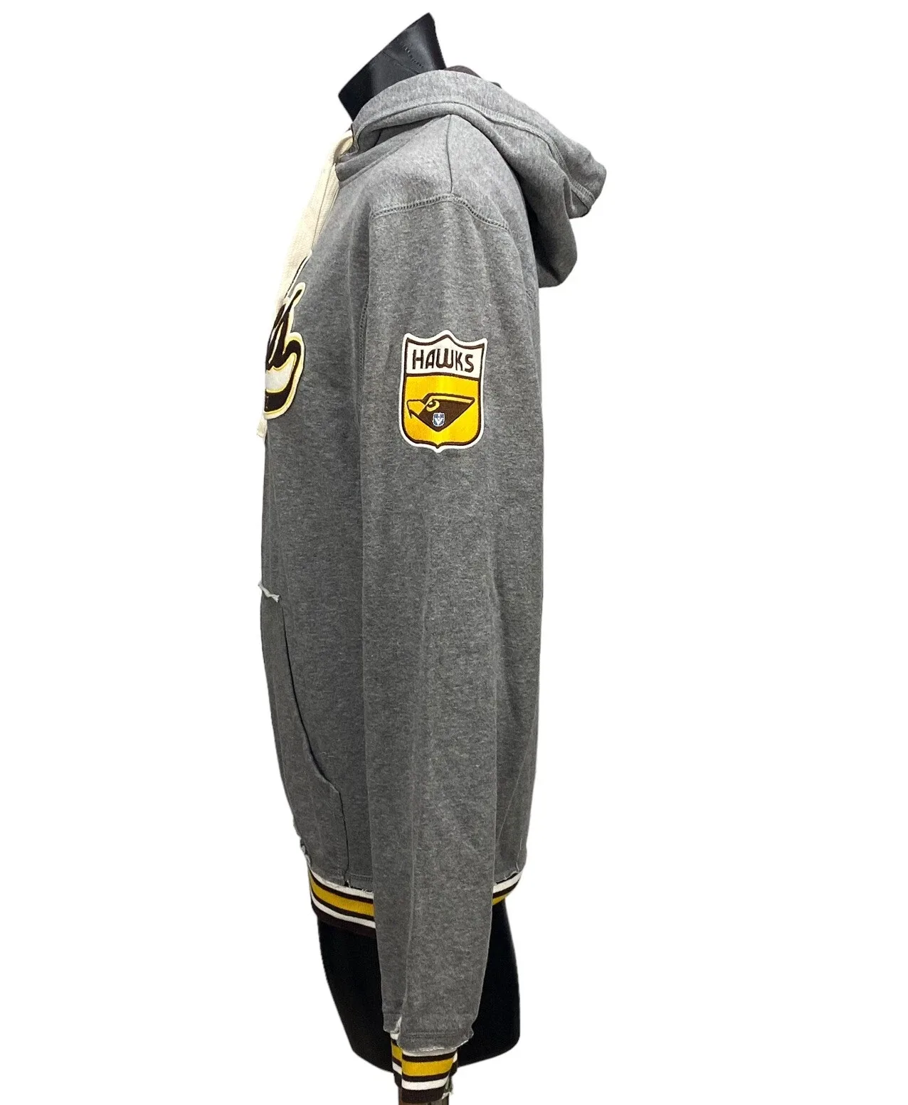 First 18 AFL Hawthorn Hawks Hoodie Mens Size M Grey Pullover Football — photo 6