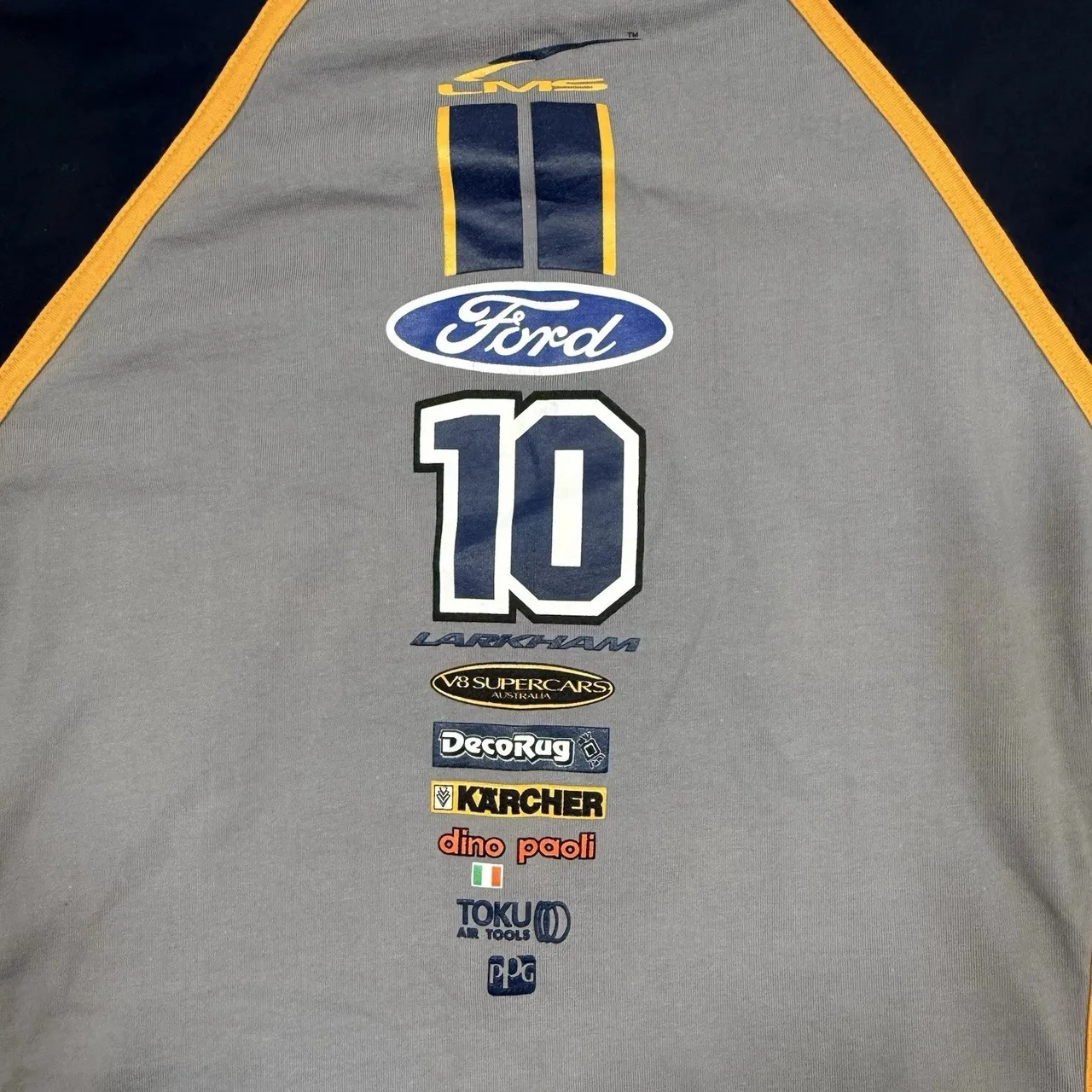 VTG Larkham Motor Sport Ford Orrcon Racing L/S Shirt Mens XL V8 Supercars — photo 7