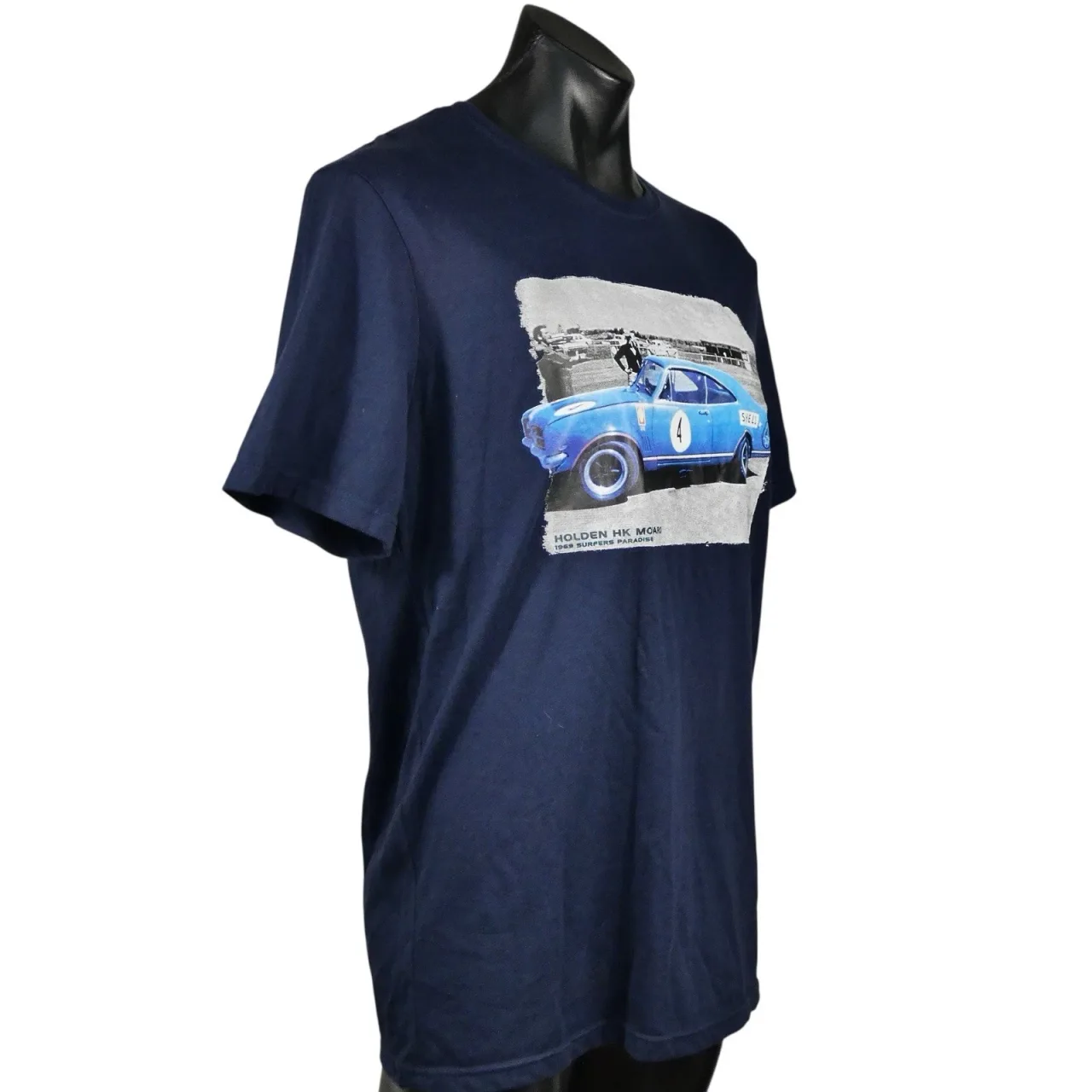 Holden Final Roar HK Monaro T-Shirt Mens Size M-L Navy 1969 Surfers Paradise — photo 6