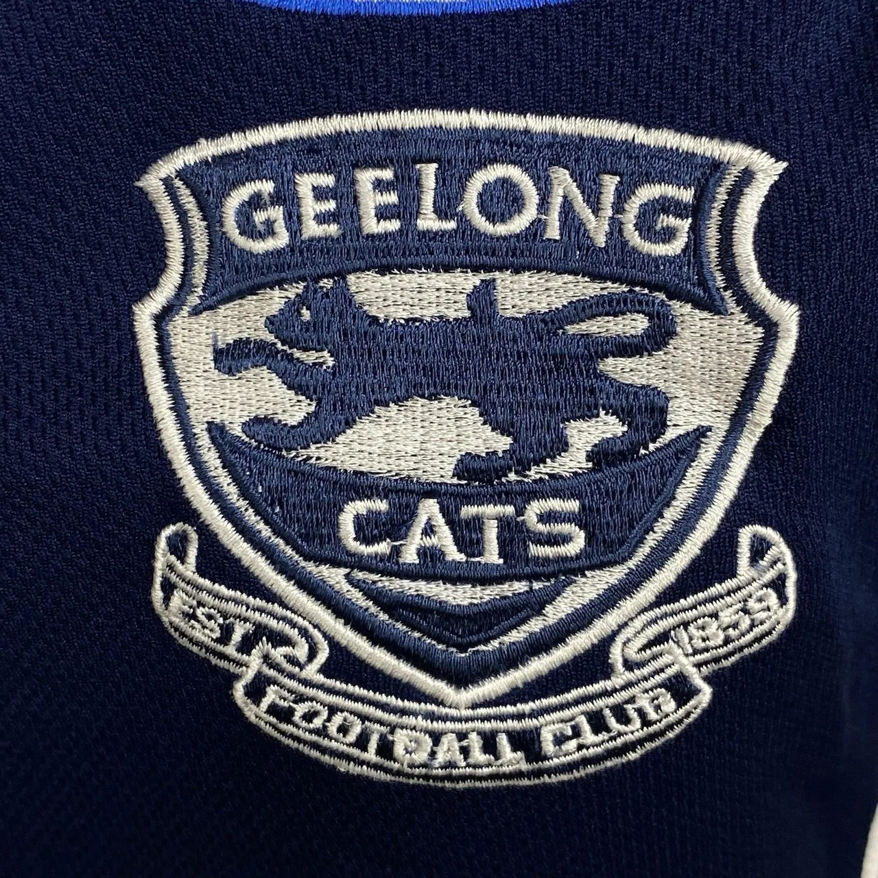 Geelong Cats AFL Polo Shirt Womens Small ISC Dagada Sport Navy White Ford — photo 5