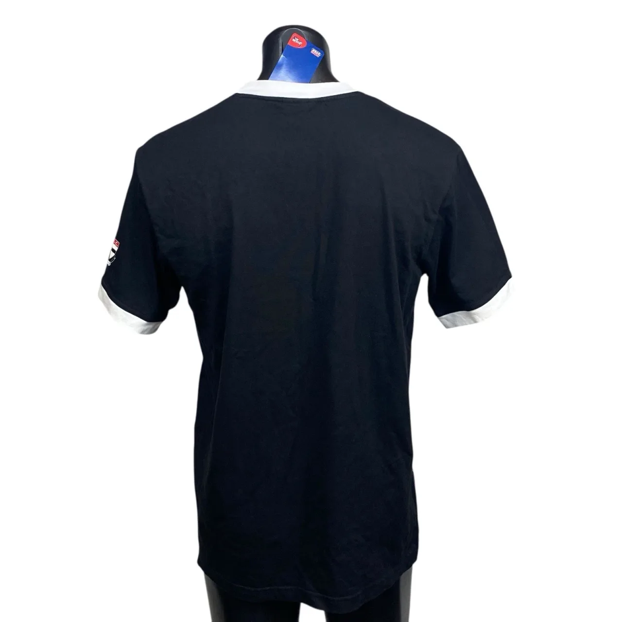 NWT St Kilda Saints AFL Mens Ringer T Shirt Medium M Black Pro Star Official — photo 2