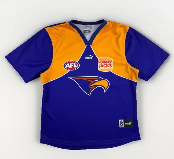 West Coast Eagles AFL Guernsey Jersey Puma Hungry Jacks Size XL Australia