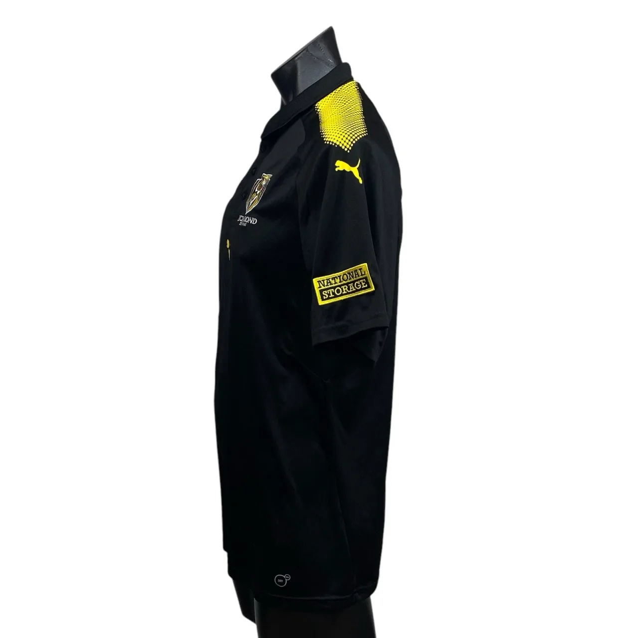 Richmond Tigers AFL Puma Polo Shirt Jeep NIB Mens Size L Black Yellow — photo 5