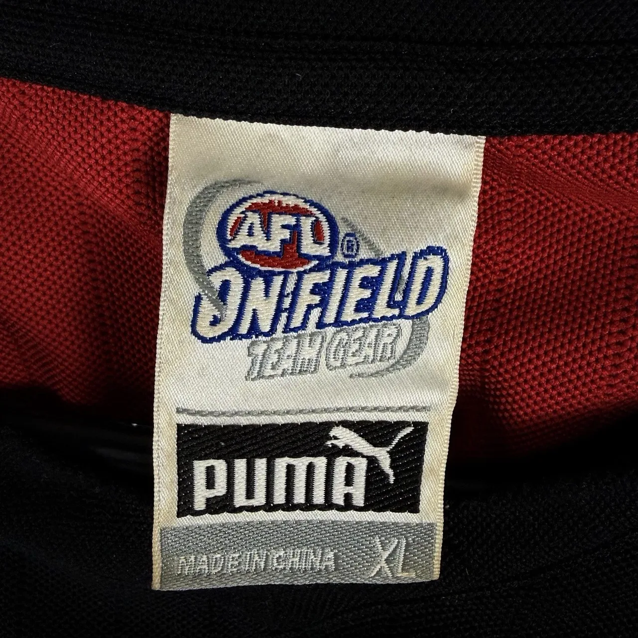 Essendon Bombers AFL Puma On-Field Long Sleeve Training Sweater Men XL Black/Red — photo 5