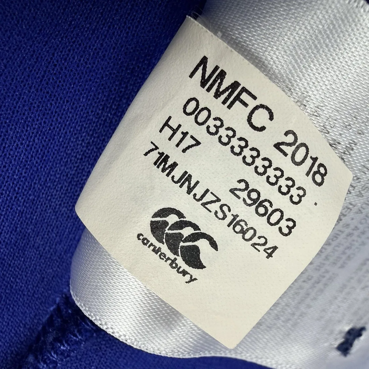 North Melbourne AFL Polo Shirt Large Mens Blue 2018 On-Field Gear Canterbury — photo 9