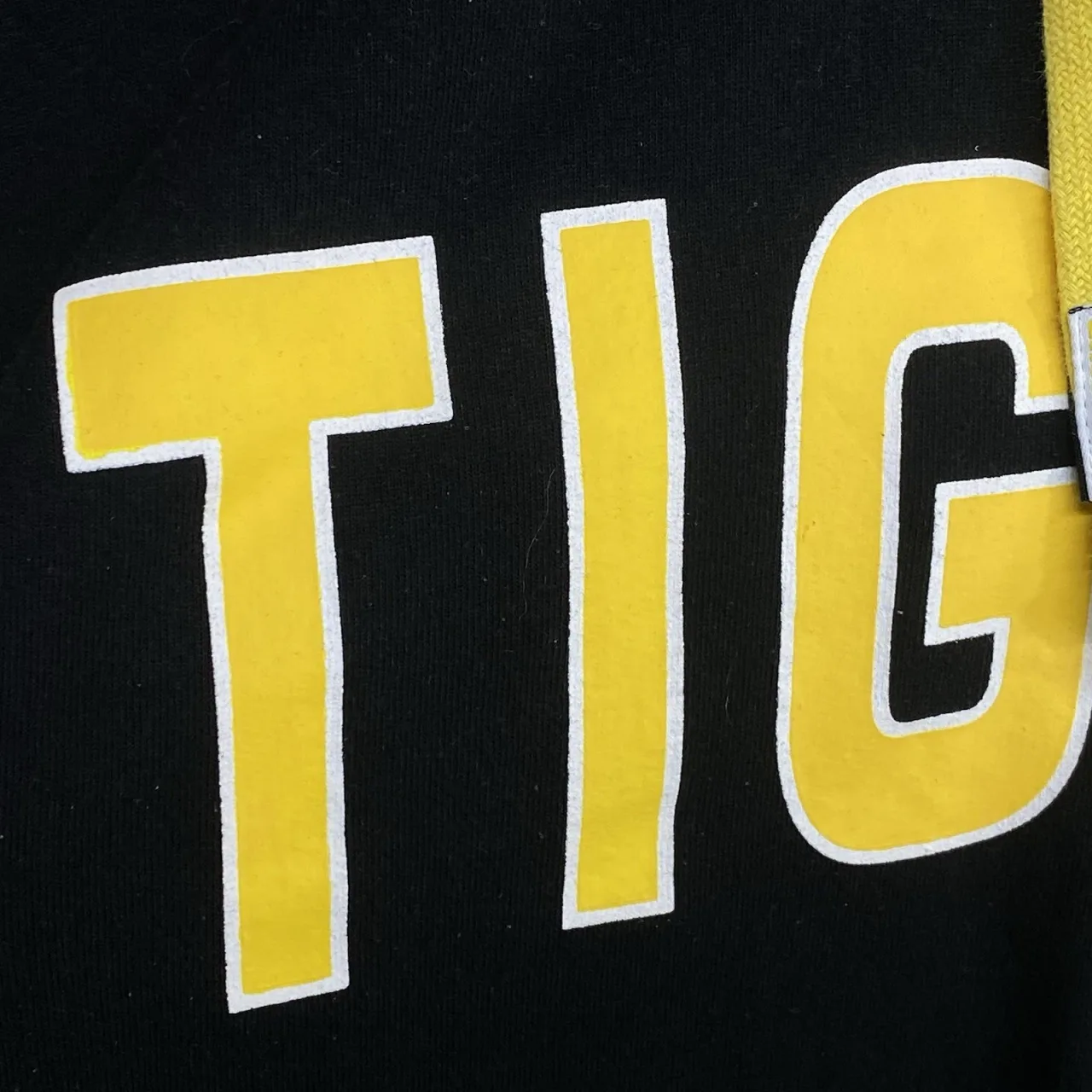 Richmond Tigers AFL Full Zip Hoodie Mens XL Black Yellow Jumper Jacket Mascot — photo 6
