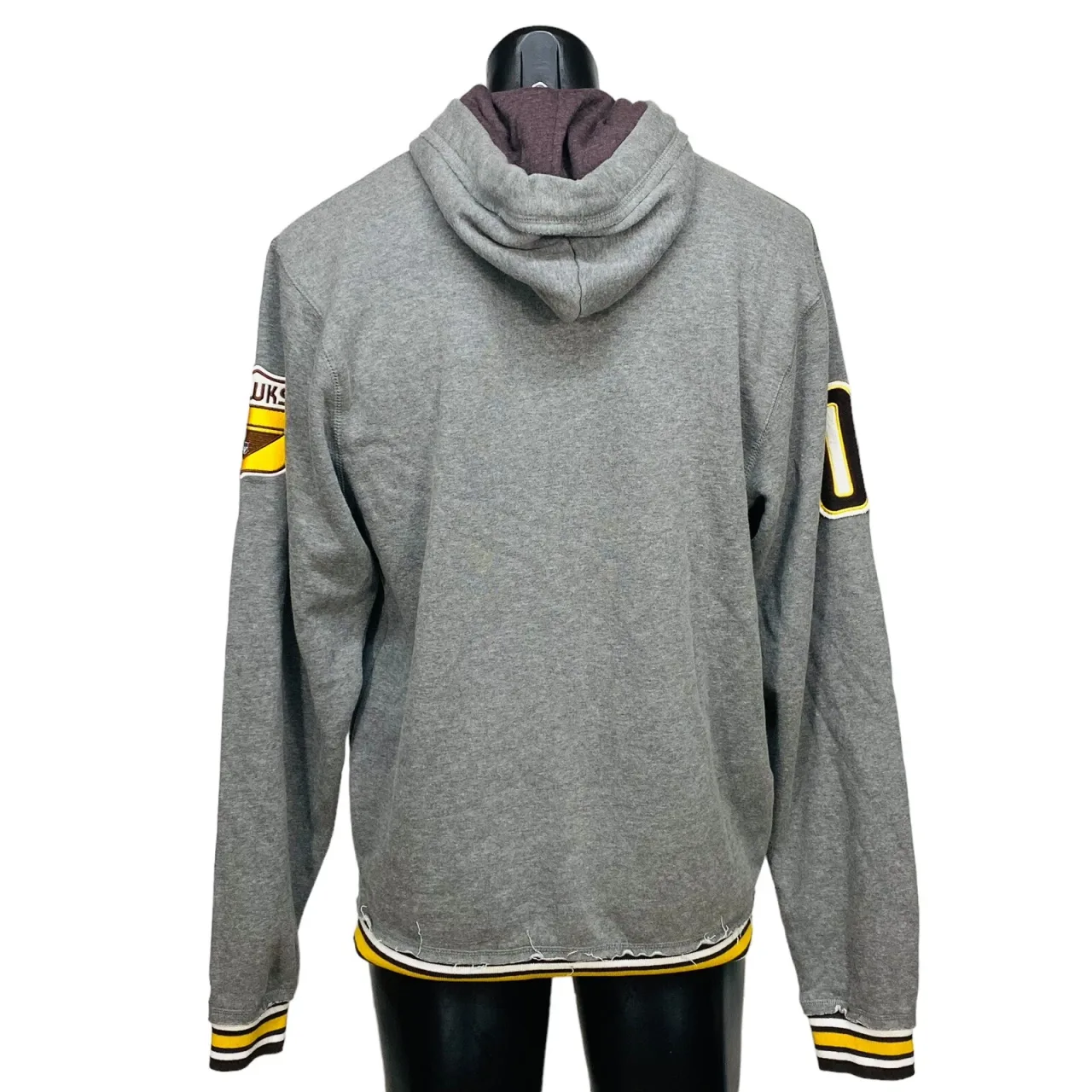 First 18 AFL Hawthorn Hawks Hoodie Mens Size M Grey Pullover Football — photo 2
