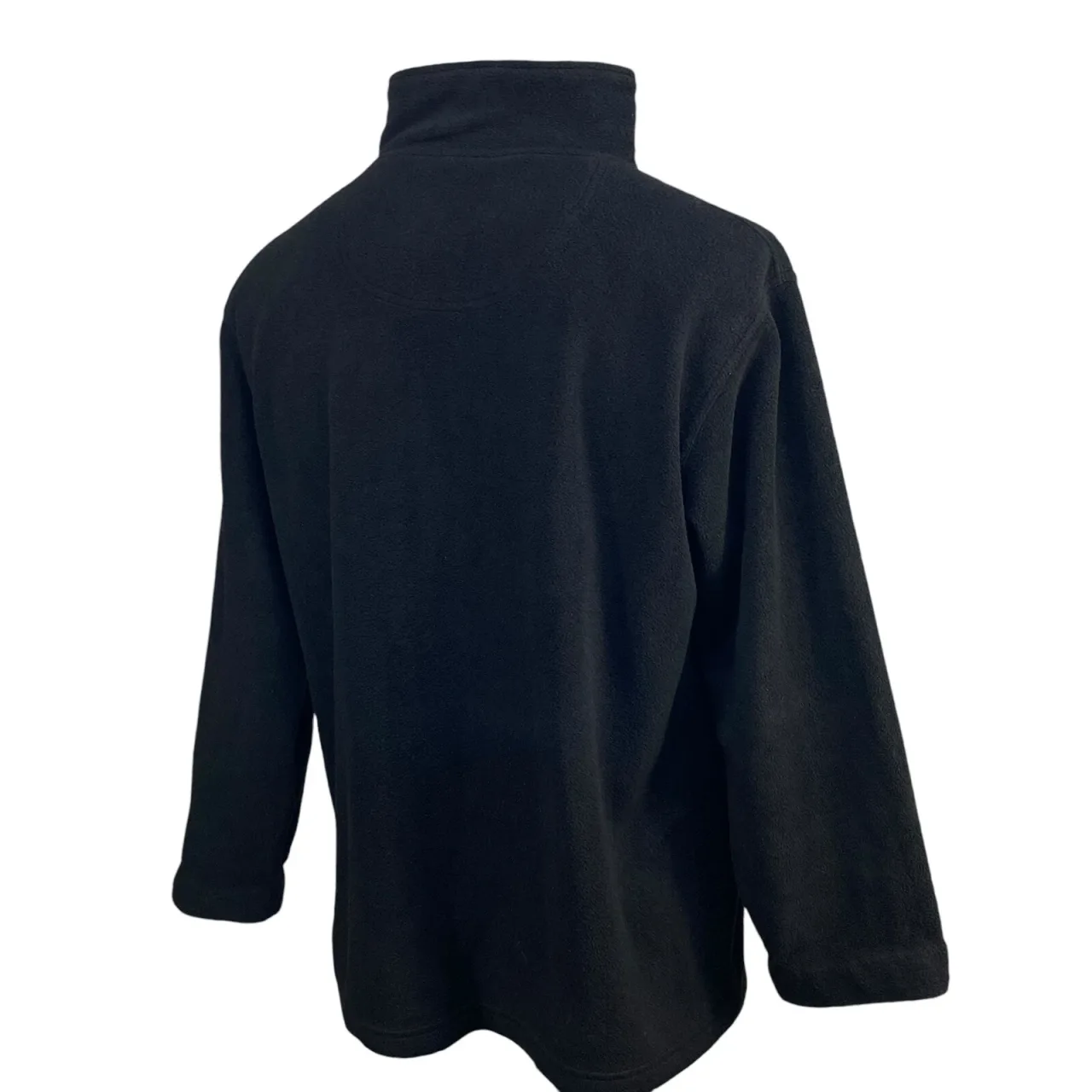 Collingwood Magpies AFL Mens 1/4 Zip Fleece Jumper Size M Black Pullover Sweater — photo 2