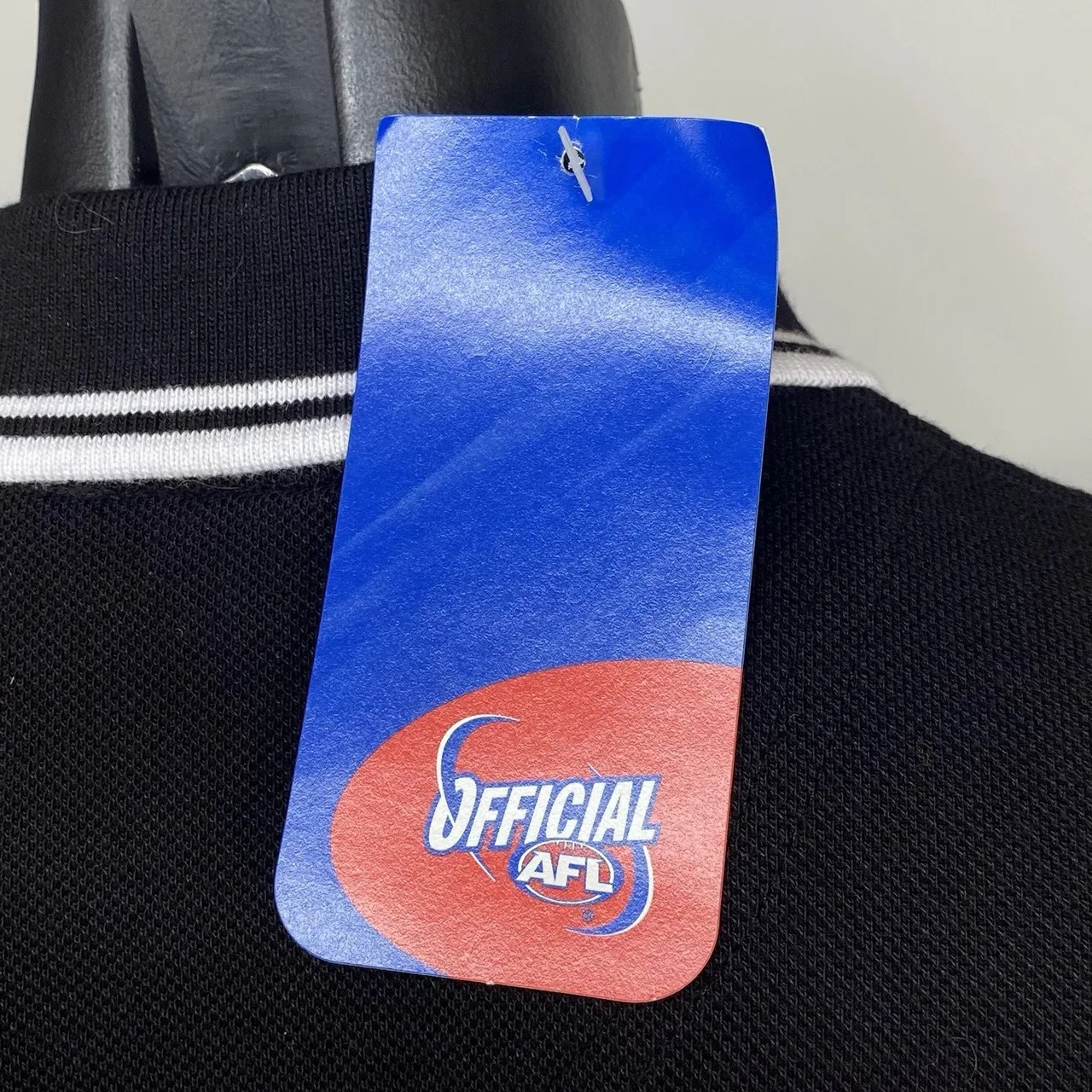 Port Adelaide Power 2007 AFL Grand Final Polo Shirt BNWT Mens Medium Black — photo 10