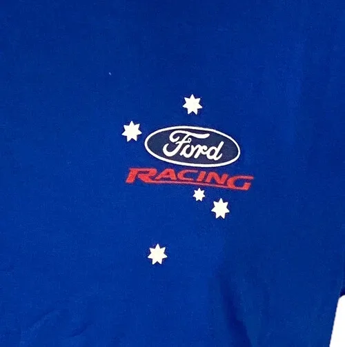 VTG Ford Racing T Shirt Mens Large L Blue Red Yellow Southern Cross V8 Supercars — photo 7